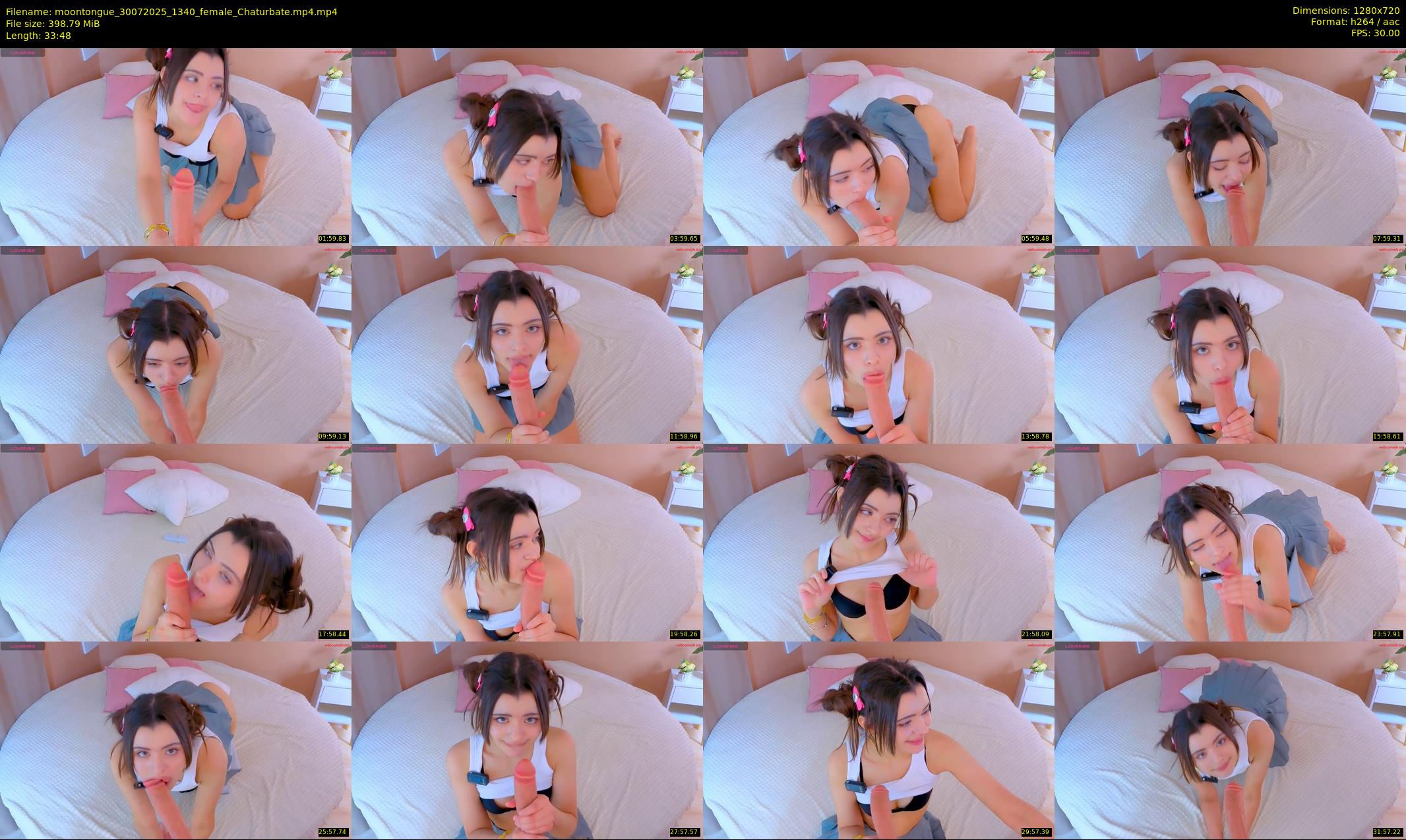 moontongue — 34 minute Chaturbate female cam show recording, 720p, Jul 30, 2025