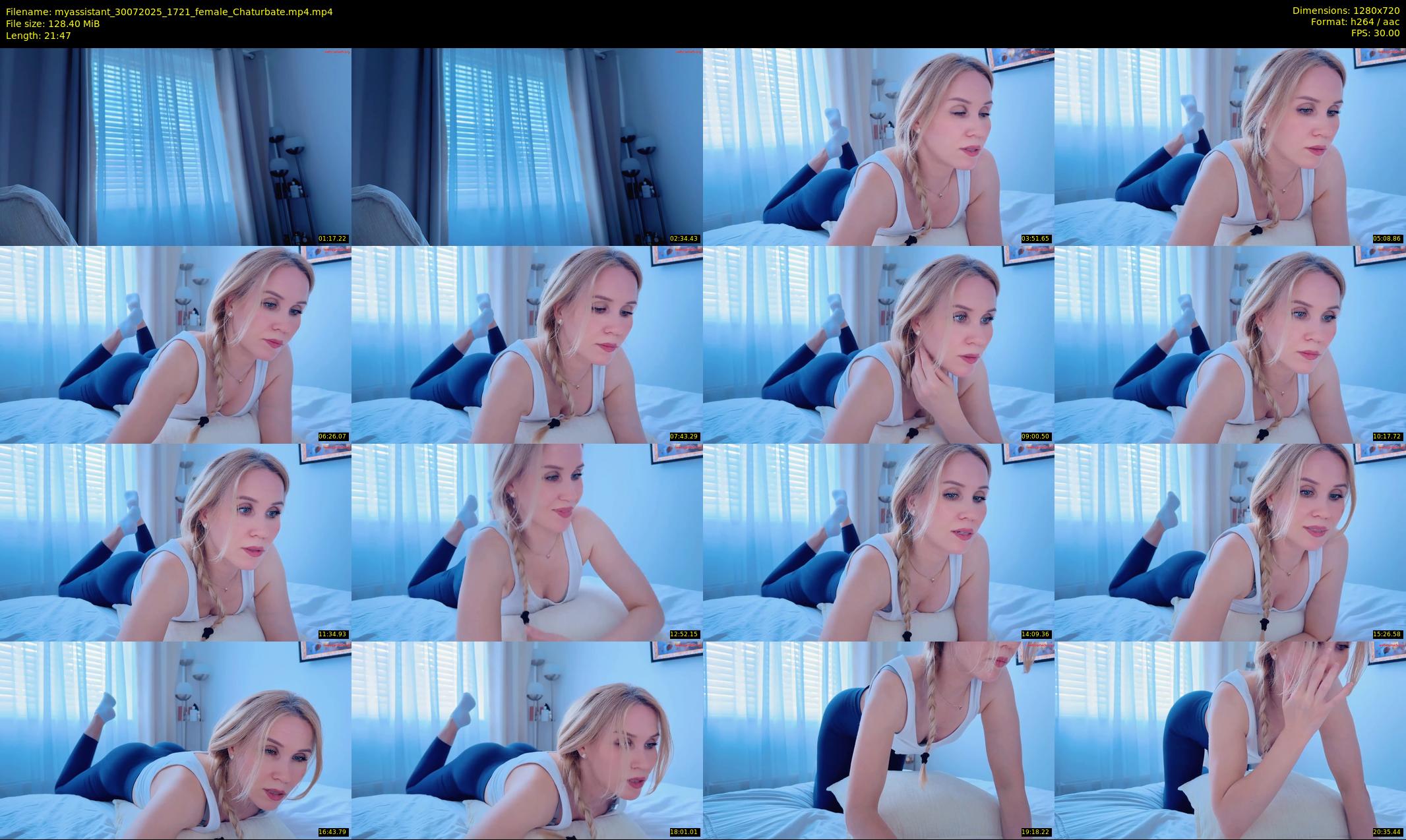 myassistant — 22 minute Chaturbate female cam show recording, 720p, Jul 30, 2025