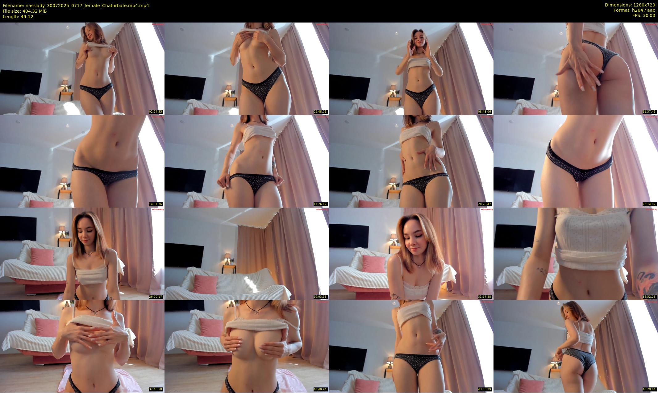 nasslady — 50 minute Chaturbate female cam show recording, 720p, Jul 30, 2025