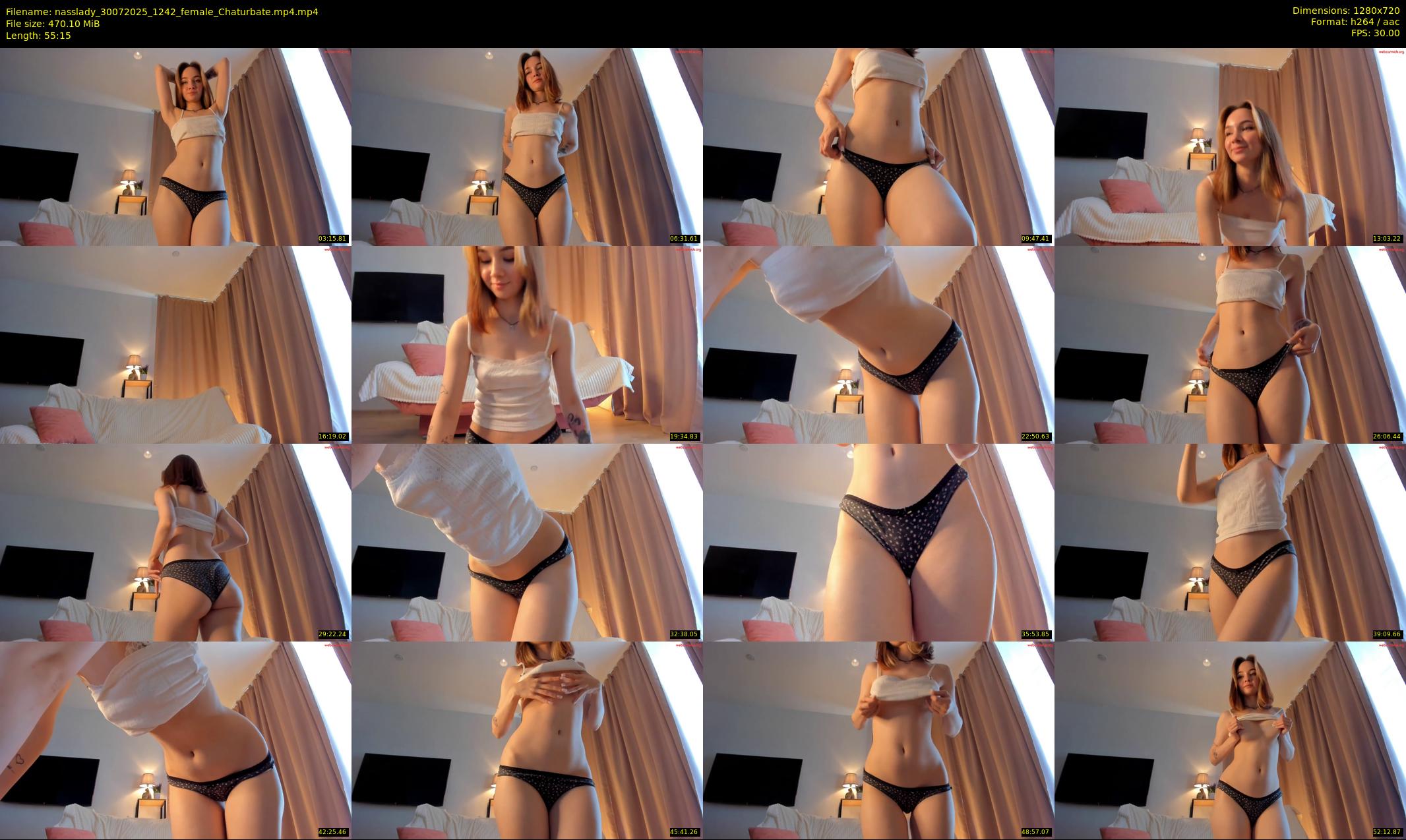 nasslady — 56 minute Chaturbate female cam show recording, 720p, Jul 30, 2025