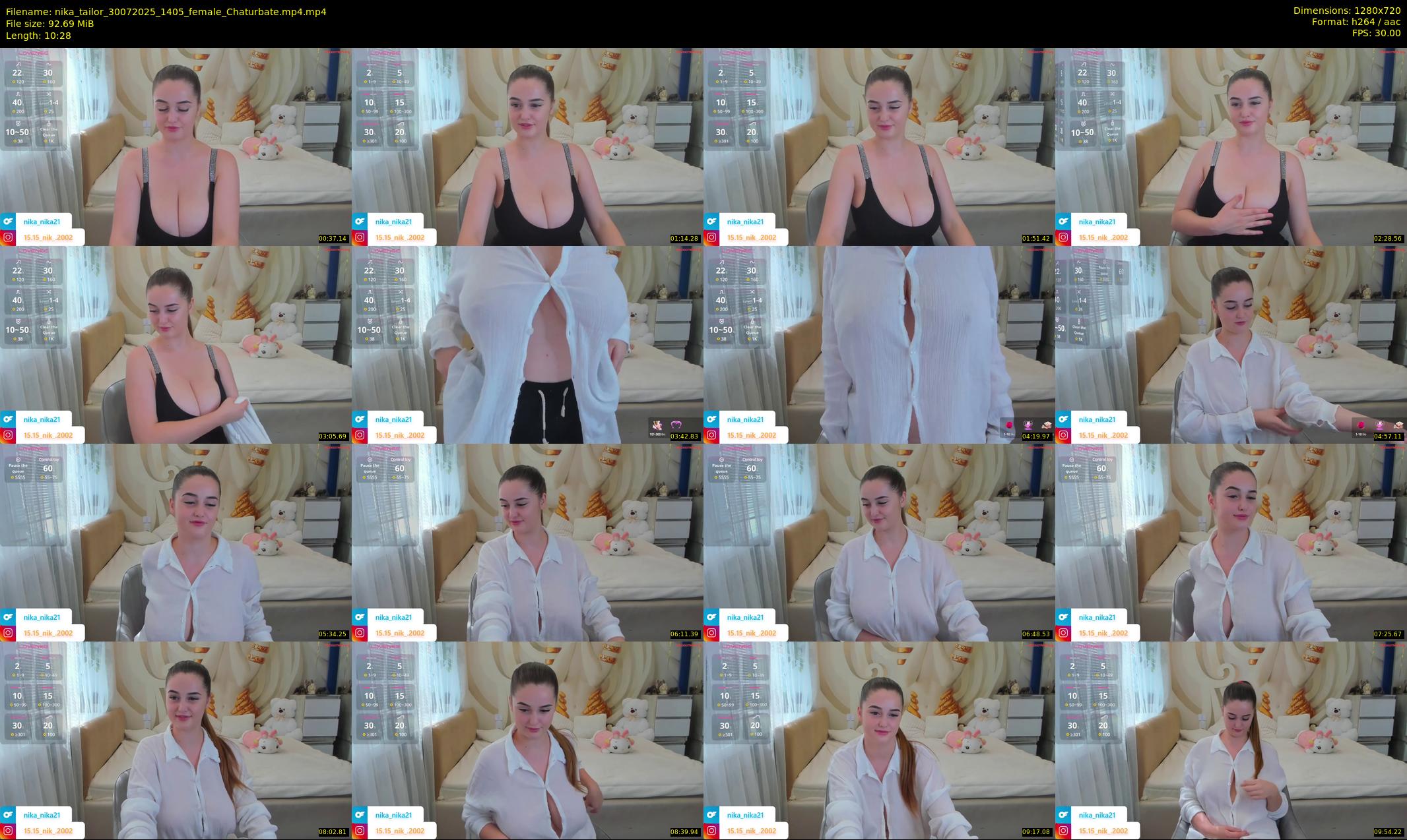 nika_tailor — 11 minute Chaturbate female cam show recording, 720p, Jul 30, 2025