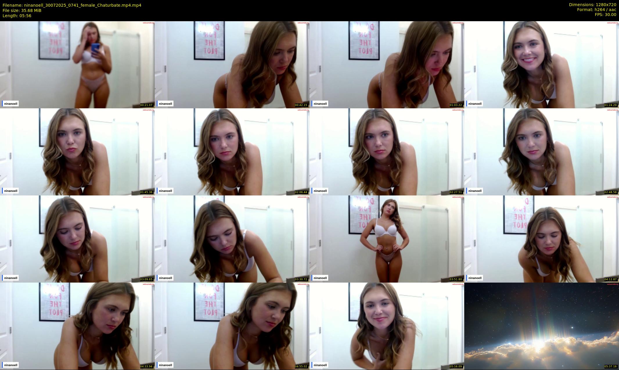 ninanoell — 6 minute Chaturbate female cam show recording, 720p, Jul 30, 2025