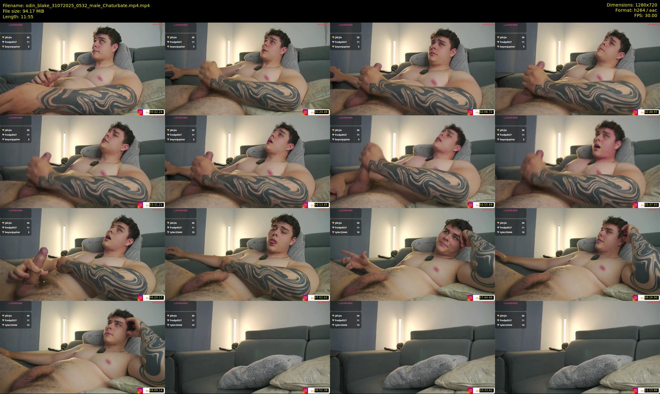 odin_blake — 12 minute Chaturbate male cam show recording, 720p, Jul 31, 2025