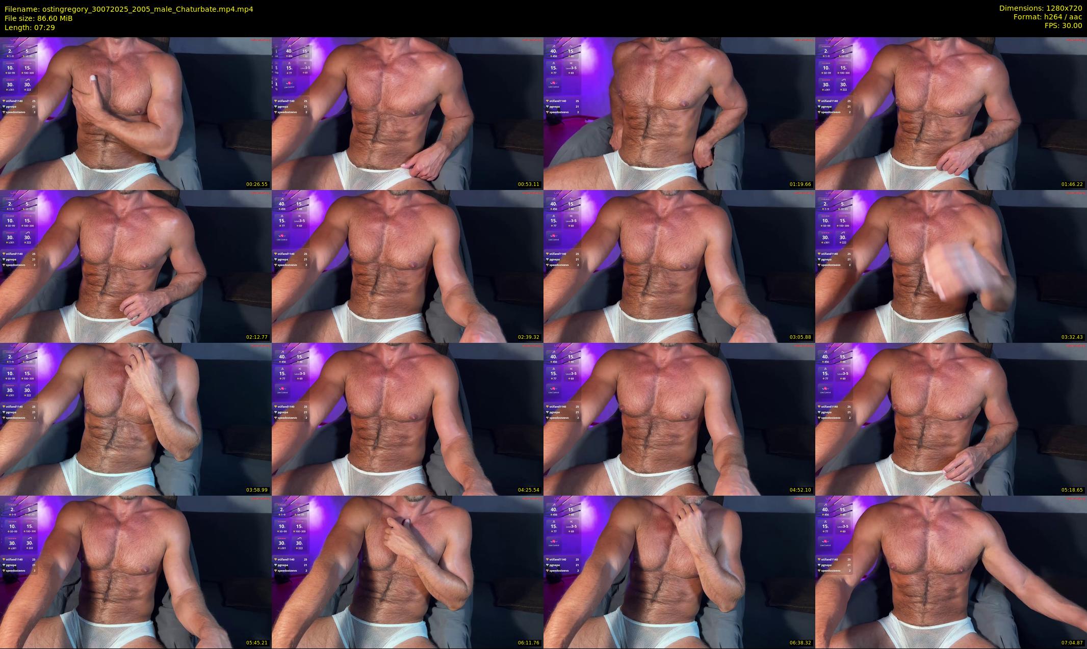 ostingregory — 8 minute Chaturbate male cam show recording, 720p, Jul 30, 2025