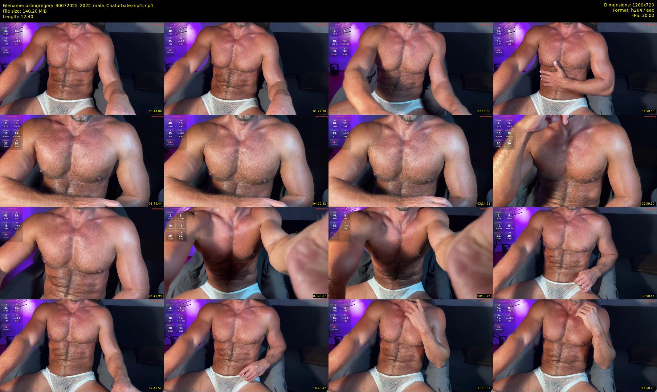 ostingregory — 13 minute Chaturbate male cam show recording, 720p, Jul 30, 2025