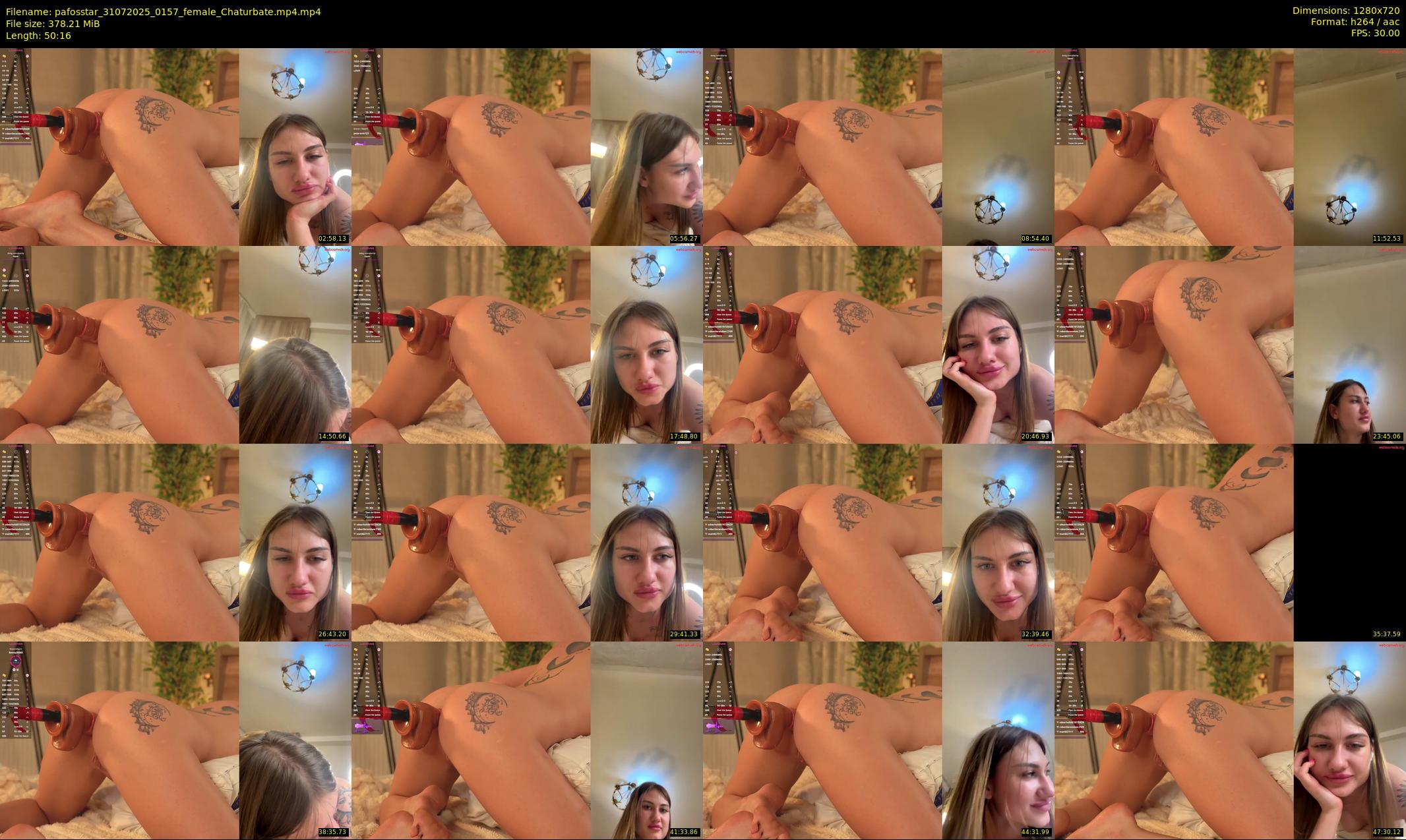 pafosstar — 51 minute Chaturbate female cam show recording, 720p, Jul 31, 2025