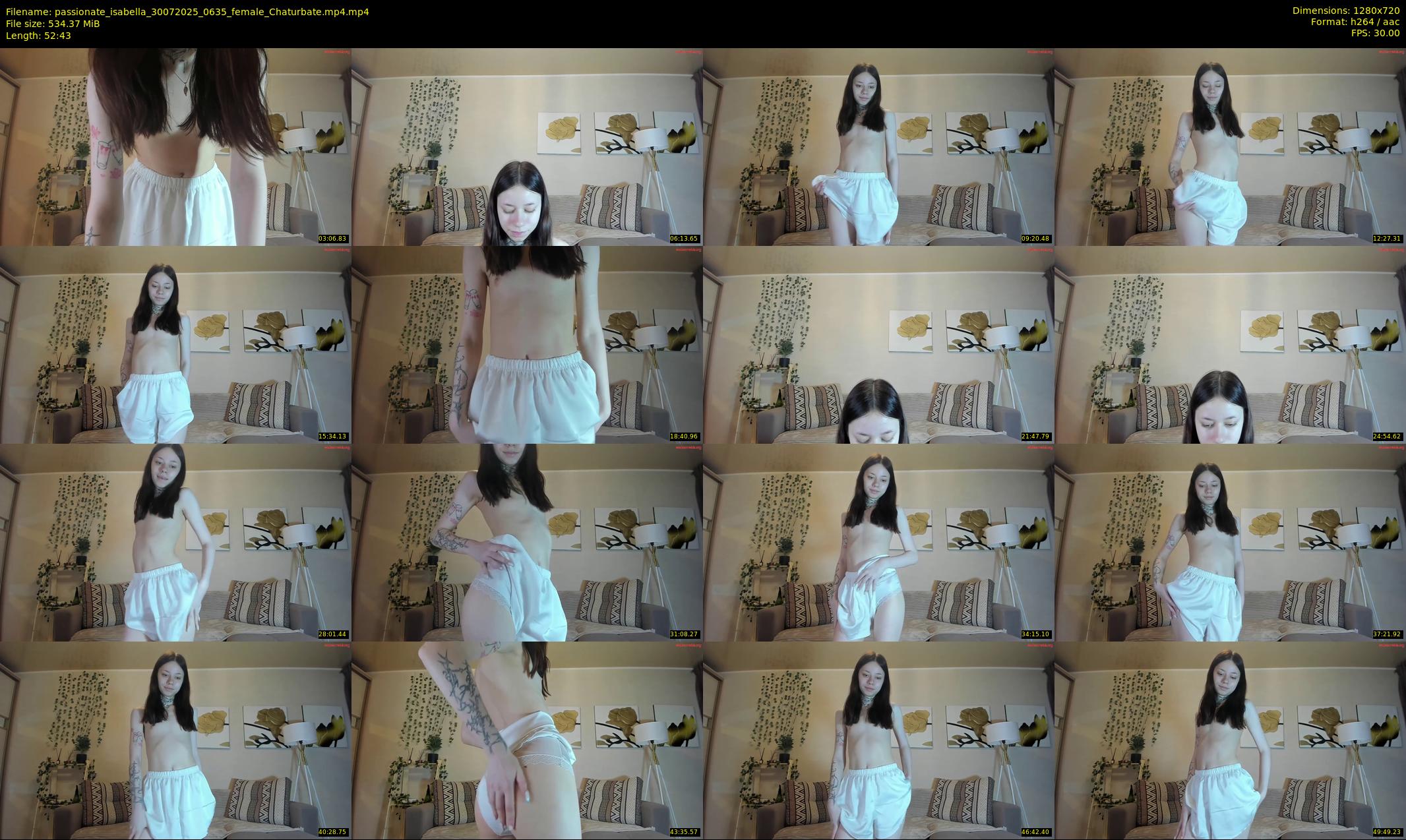 passionate_isabella — 53 minute Chaturbate female cam show recording, 720p, Jul 30, 2025