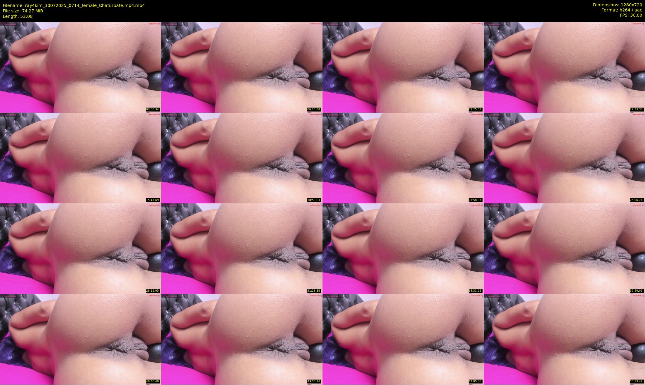 ray4kim — 54 minute Chaturbate couple cam show recording, 720p, Jul 30, 2025