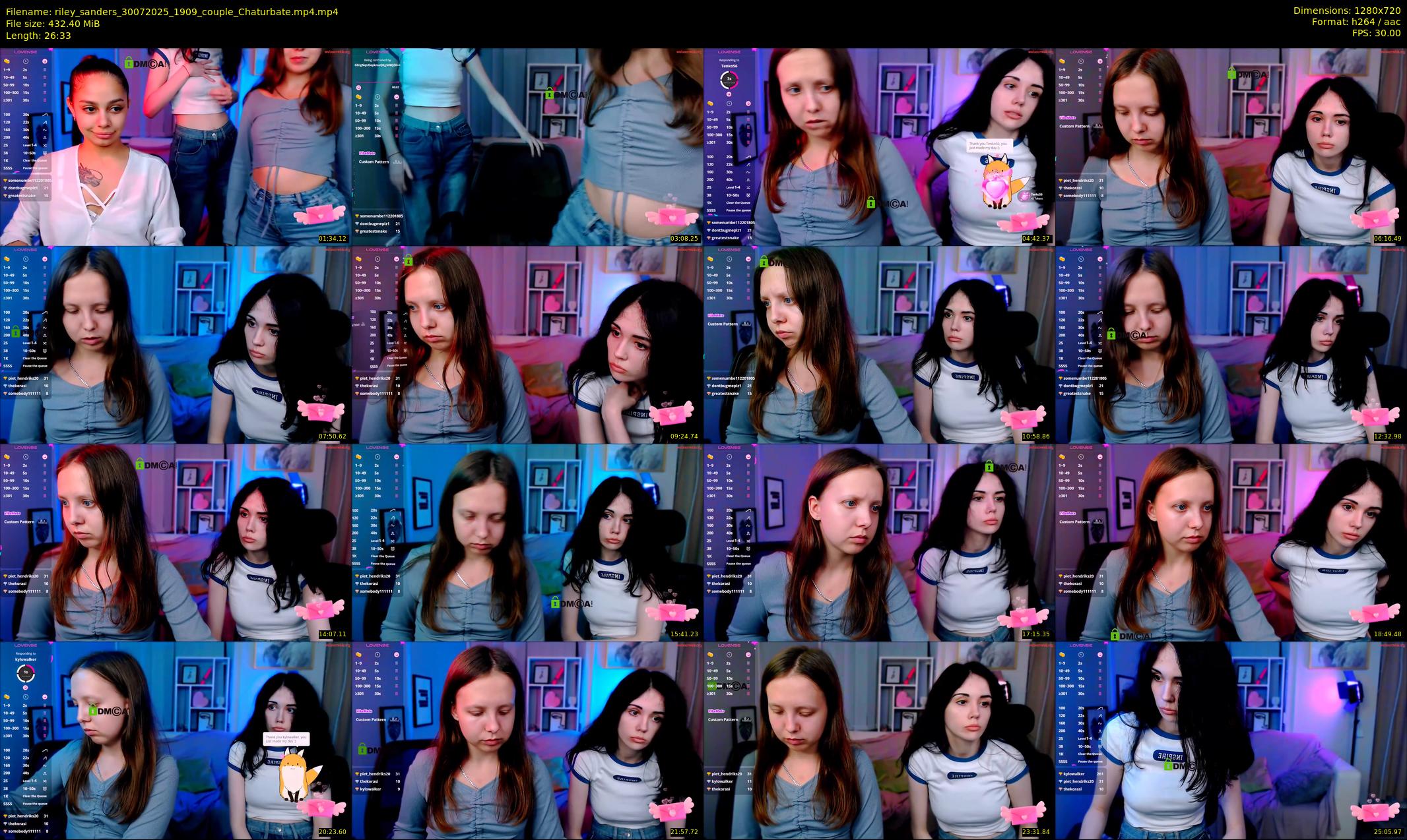 riley_sanders — 27 minute Chaturbate couple cam show recording, 720p, Jul 30, 2025