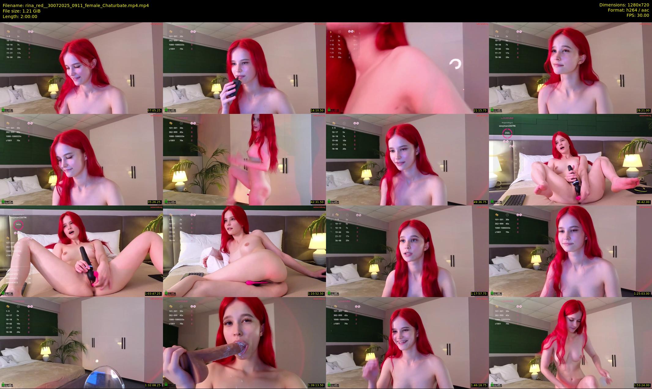 rina_red_ — 120 minute Chaturbate female cam show recording, 720p, Jul 30, 2025