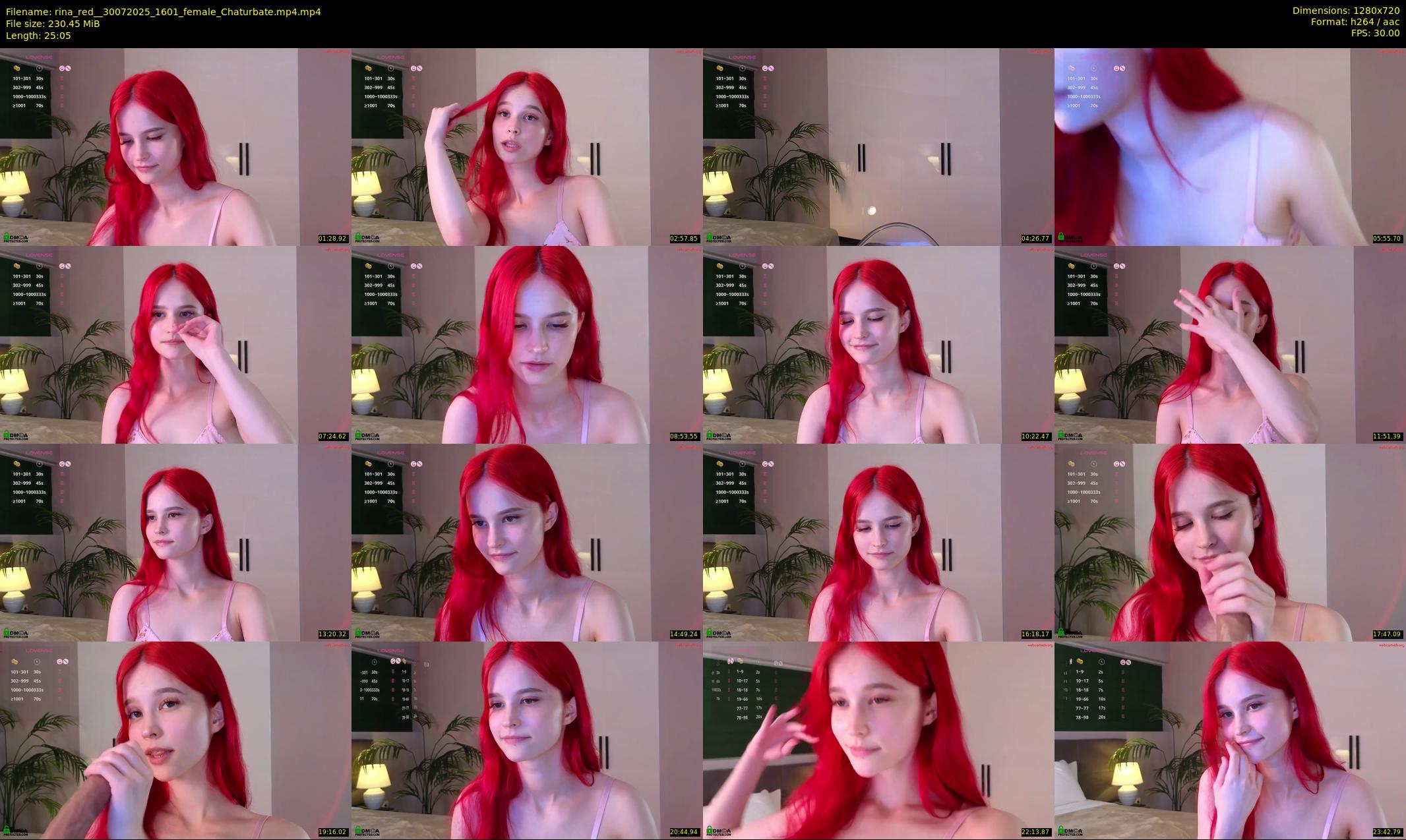 rina_red_ — 26 minute Chaturbate female cam show recording, 720p, Jul 30, 2025
