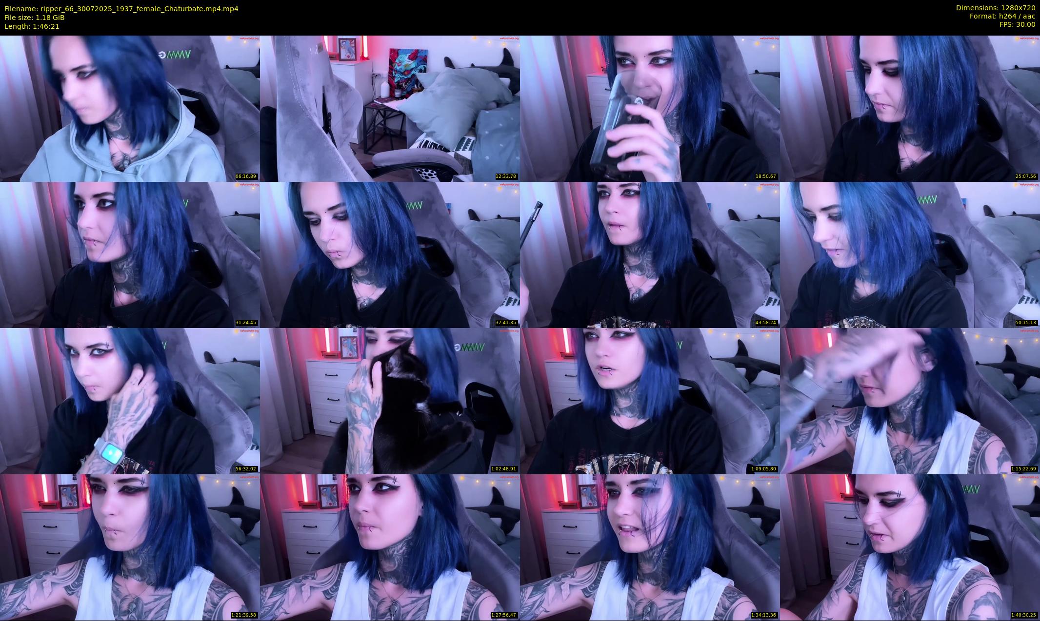 ripper_66 — 107 minute Chaturbate female cam show recording, 720p, Jul 30, 2025