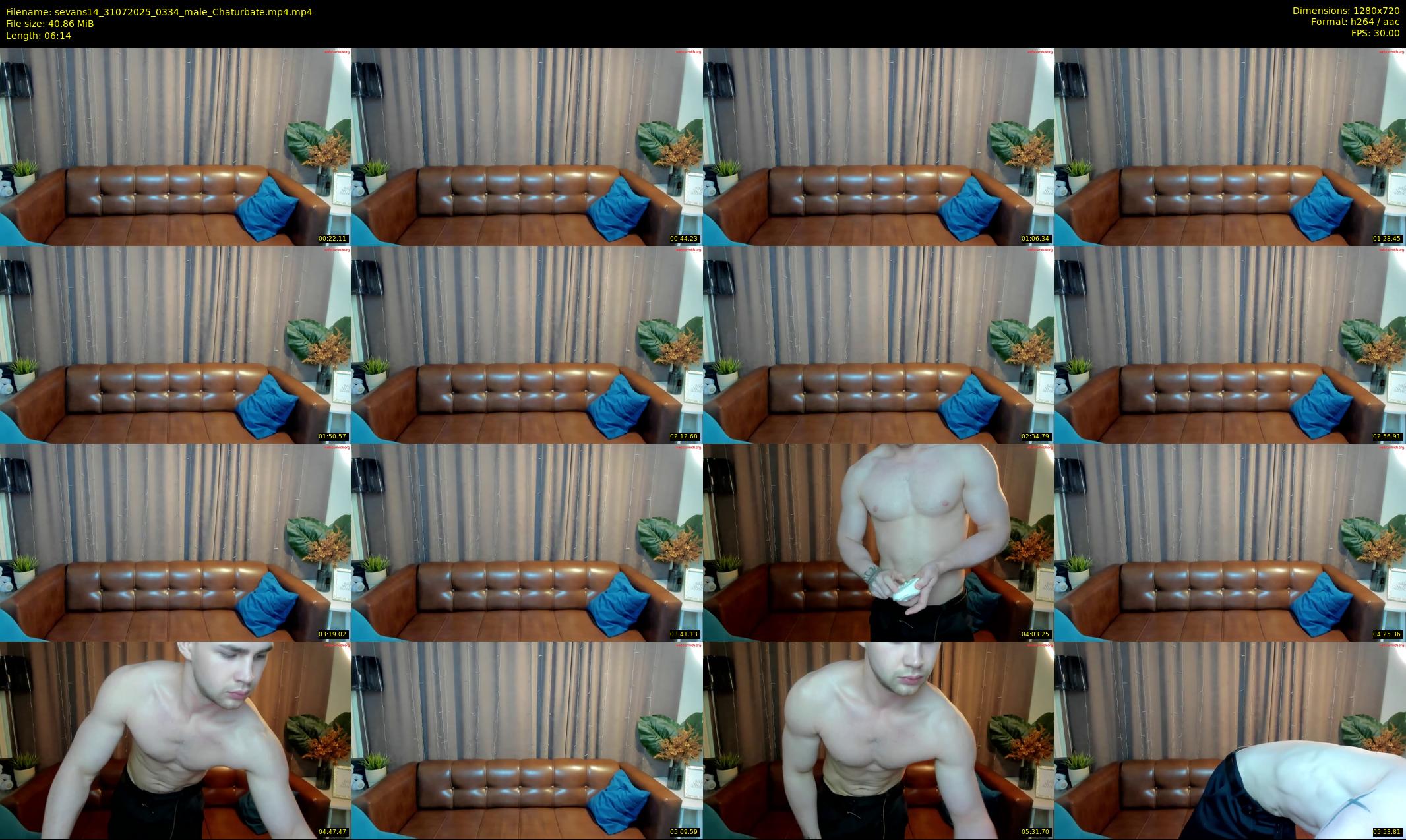 sevans14 — 7 minute Chaturbate male cam show recording, 720p, Jul 31, 2025