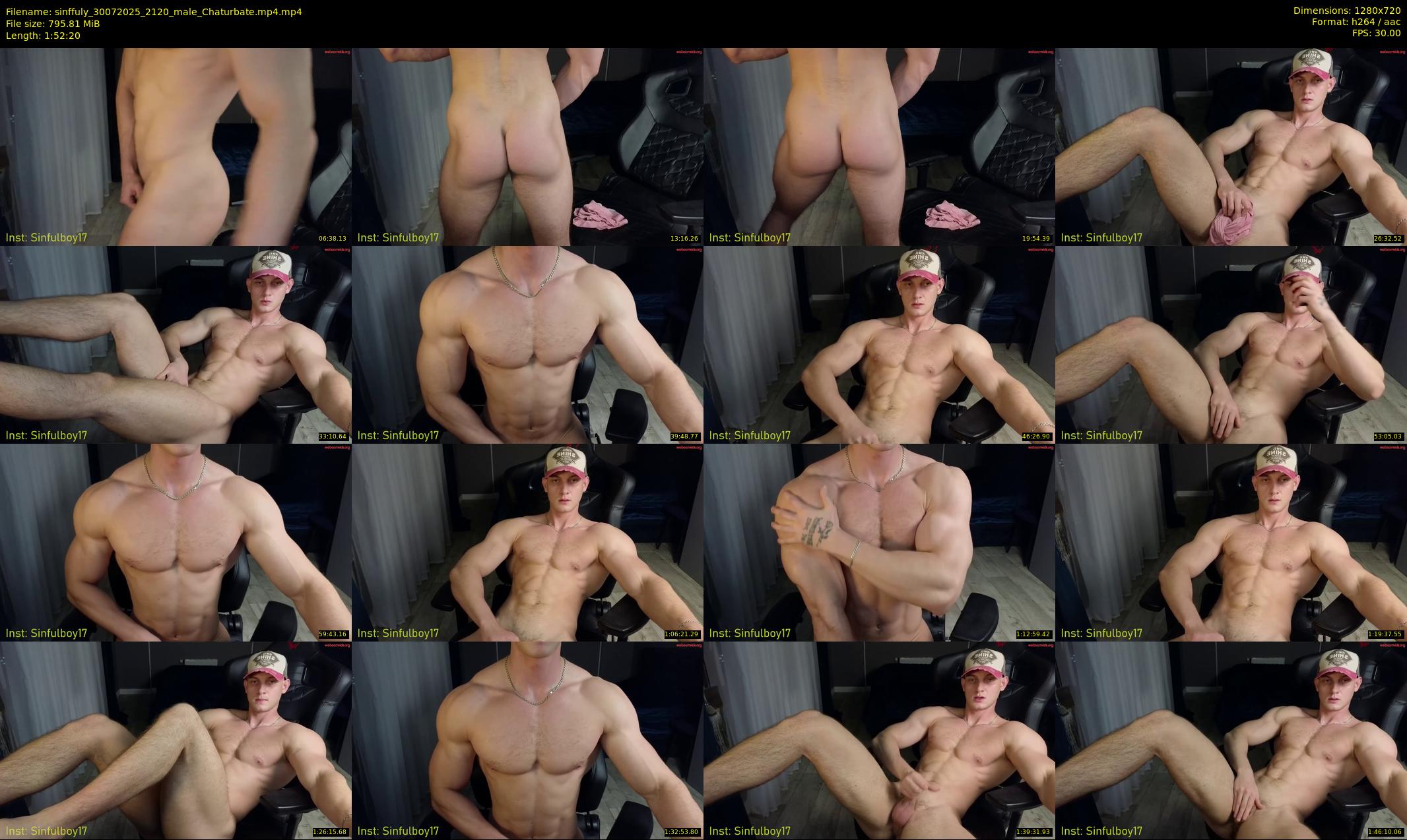 sinffuly — 113 minute Chaturbate male cam show recording, 720p, Jul 30, 2025