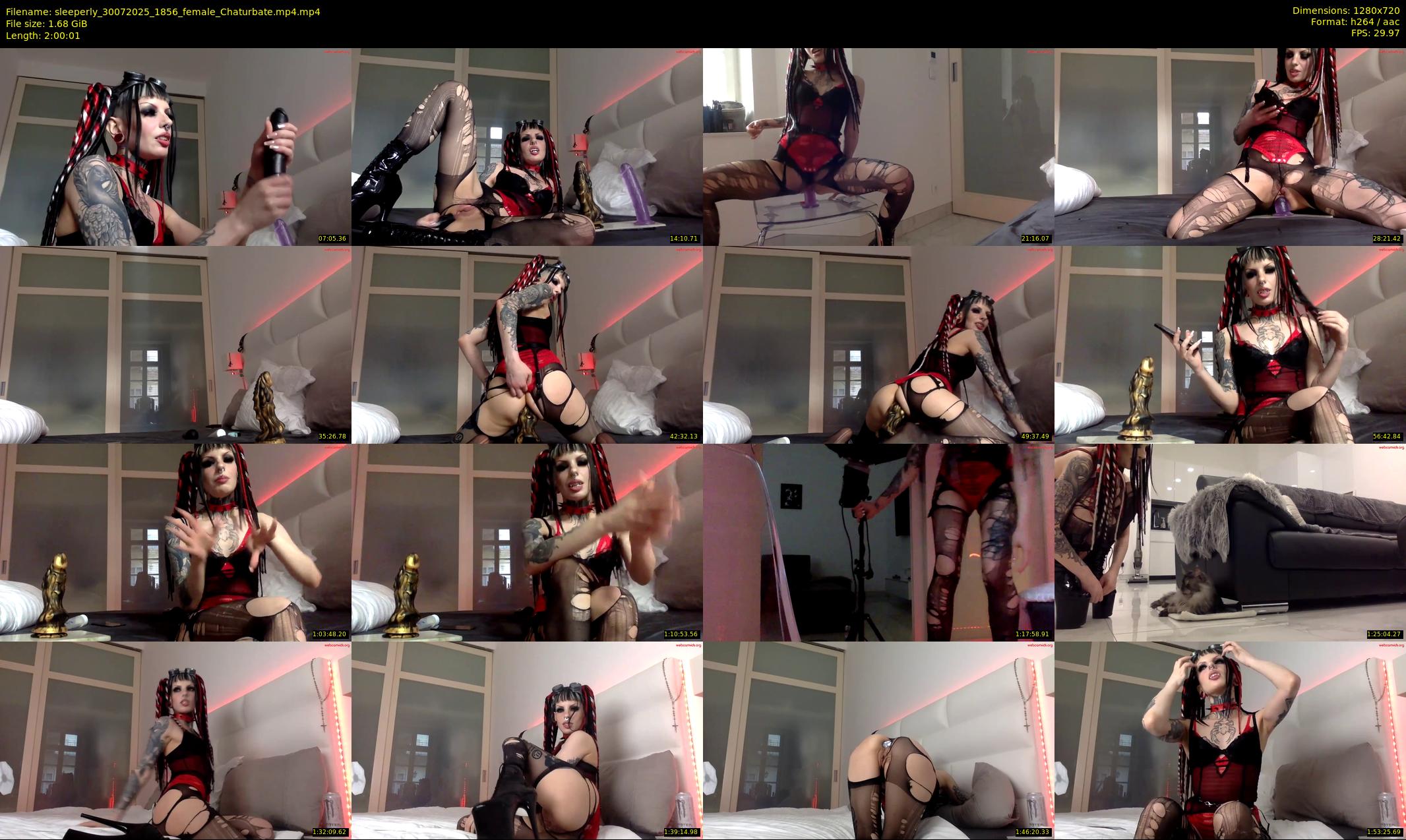 sleeperly — 121 minute Chaturbate female cam show recording, 720p, Jul 30, 2025