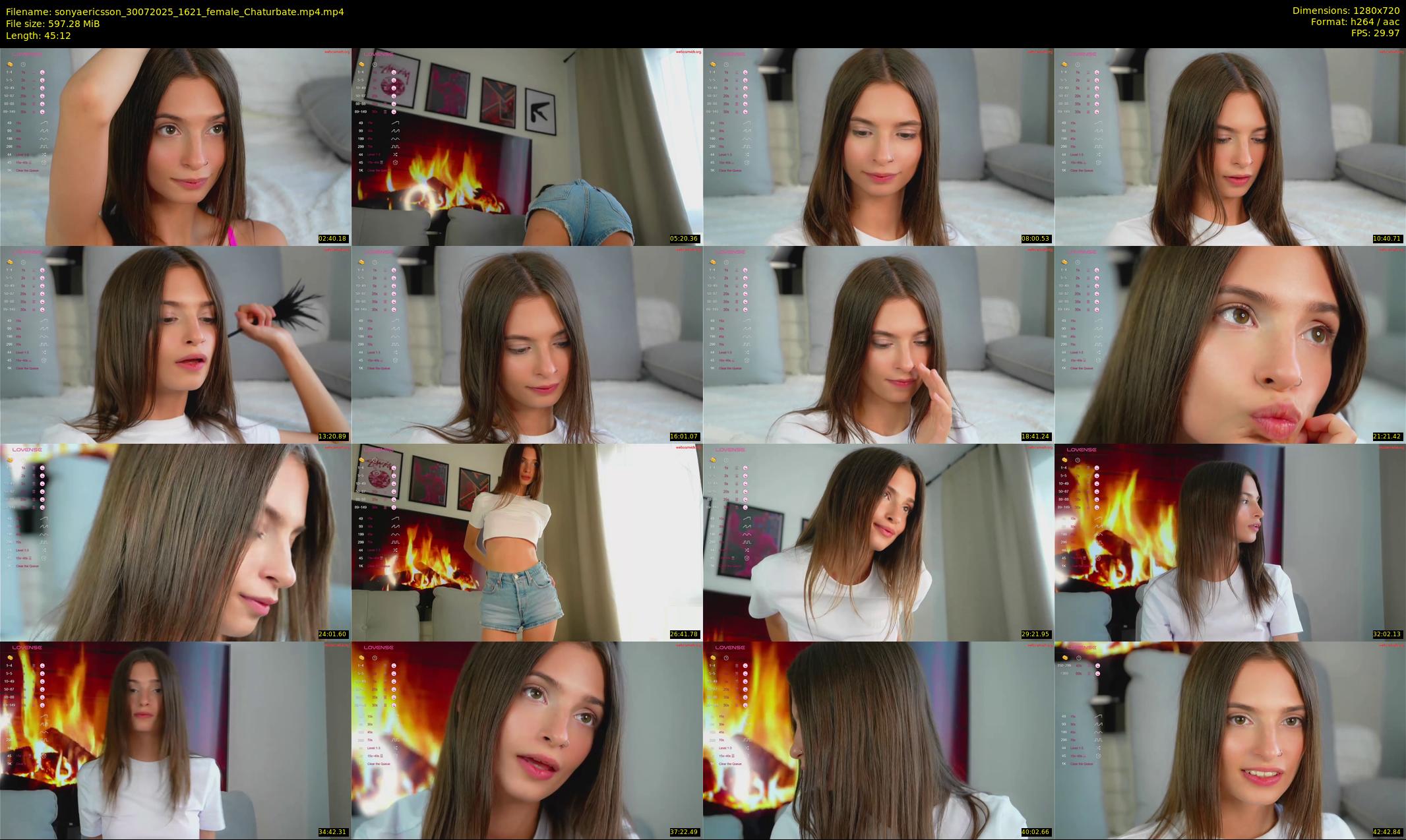 sonyaericsson — 46 minute Chaturbate female cam show recording, 720p, Jul 30, 2025