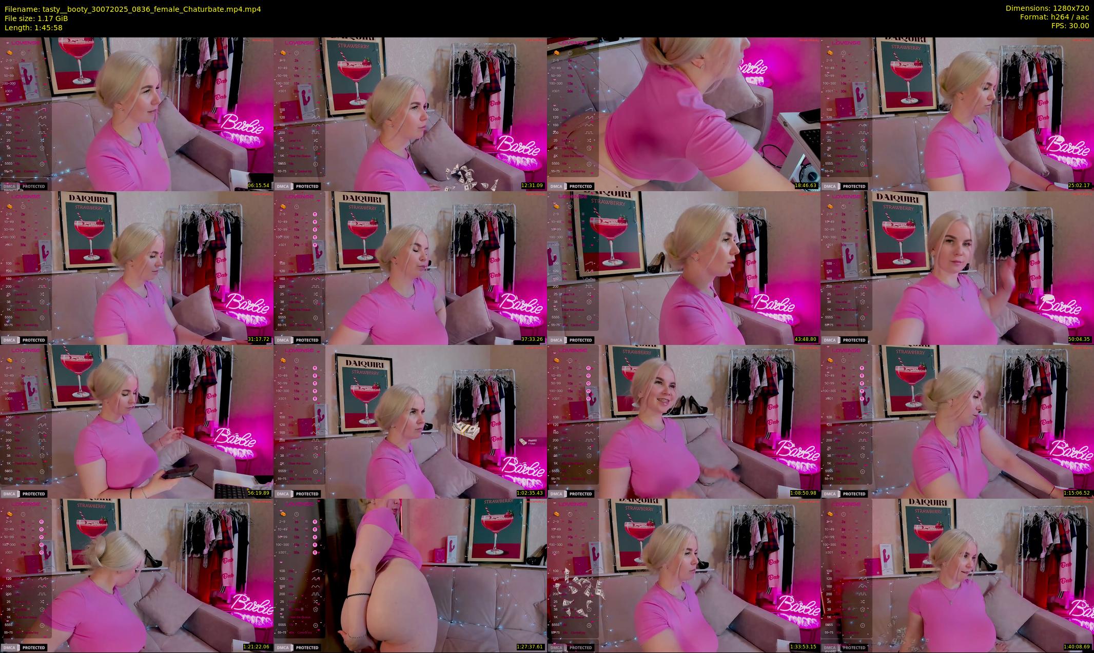 tasty__booty — 106 minute Chaturbate female cam show recording, 720p, Jul 30, 2025
