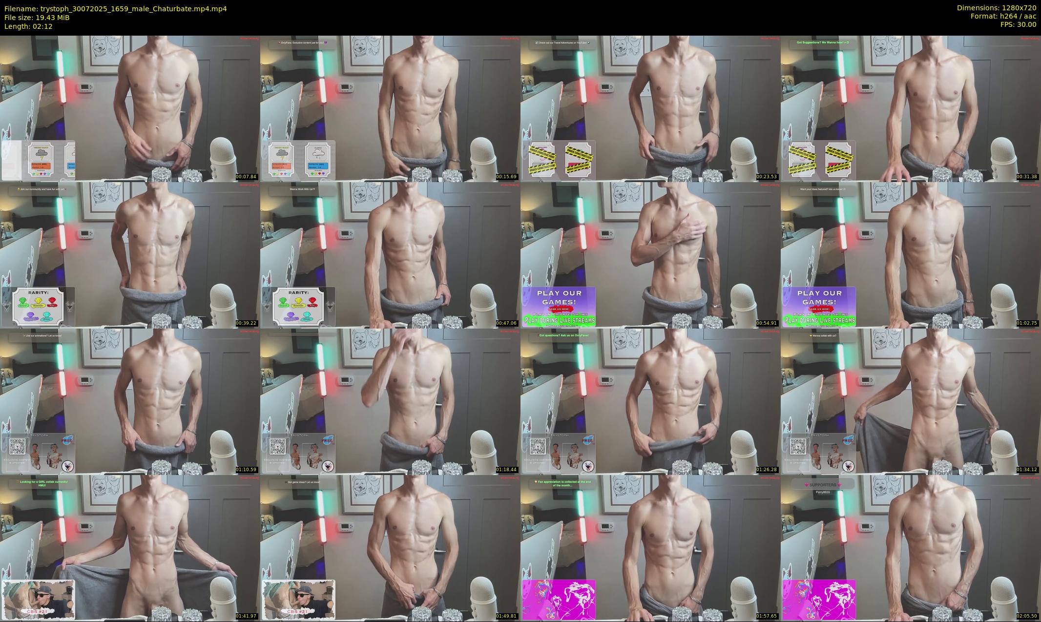 trystoph — 3 minute Chaturbate male cam show recording, 720p, Jul 30, 2025