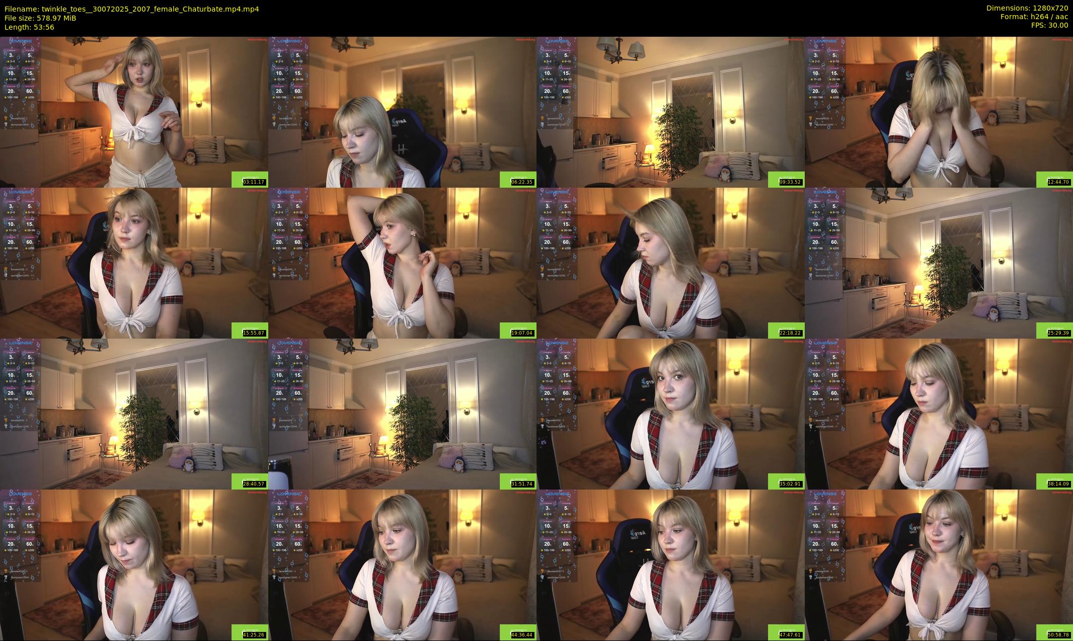 twinkle_toes_ — 54 minute Chaturbate female cam show recording, 720p, Jul 30, 2025