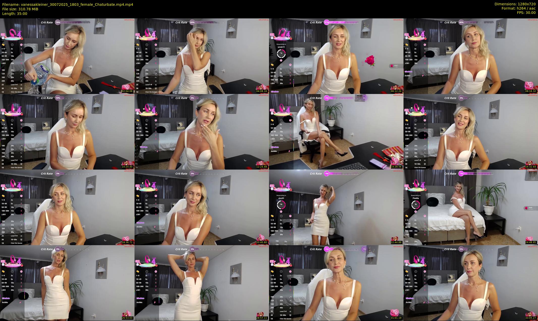 vanessakleiner — 35 minute Chaturbate female cam show recording, 720p, Jul 30, 2025