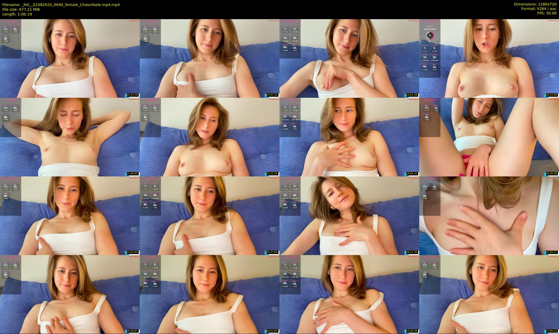 _feli_ — 61 minute Chaturbate female cam show recording, 720p, Aug 1, 2025