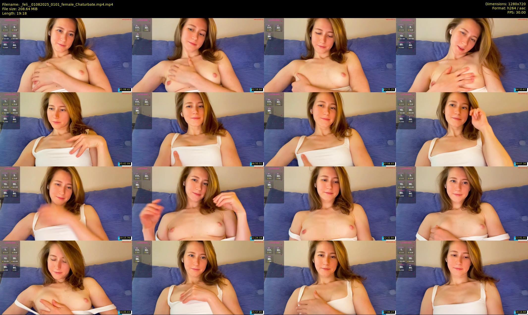 _feli_ — 20 minute Chaturbate female cam show recording, 720p, Aug 1, 2025