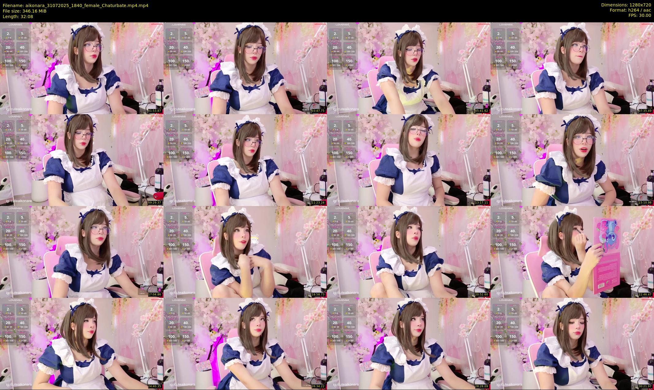 aikonara — 33 minute Chaturbate female cam show recording, 720p, Jul 31, 2025