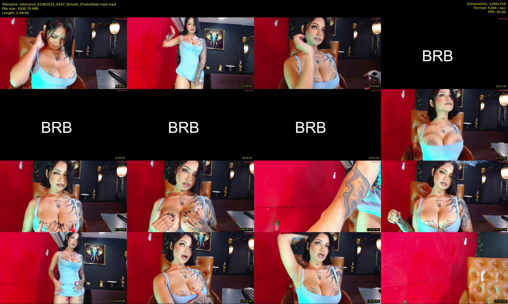 aitanarus — 110 minute Chaturbate female cam show recording, 720p, Aug 1, 2025