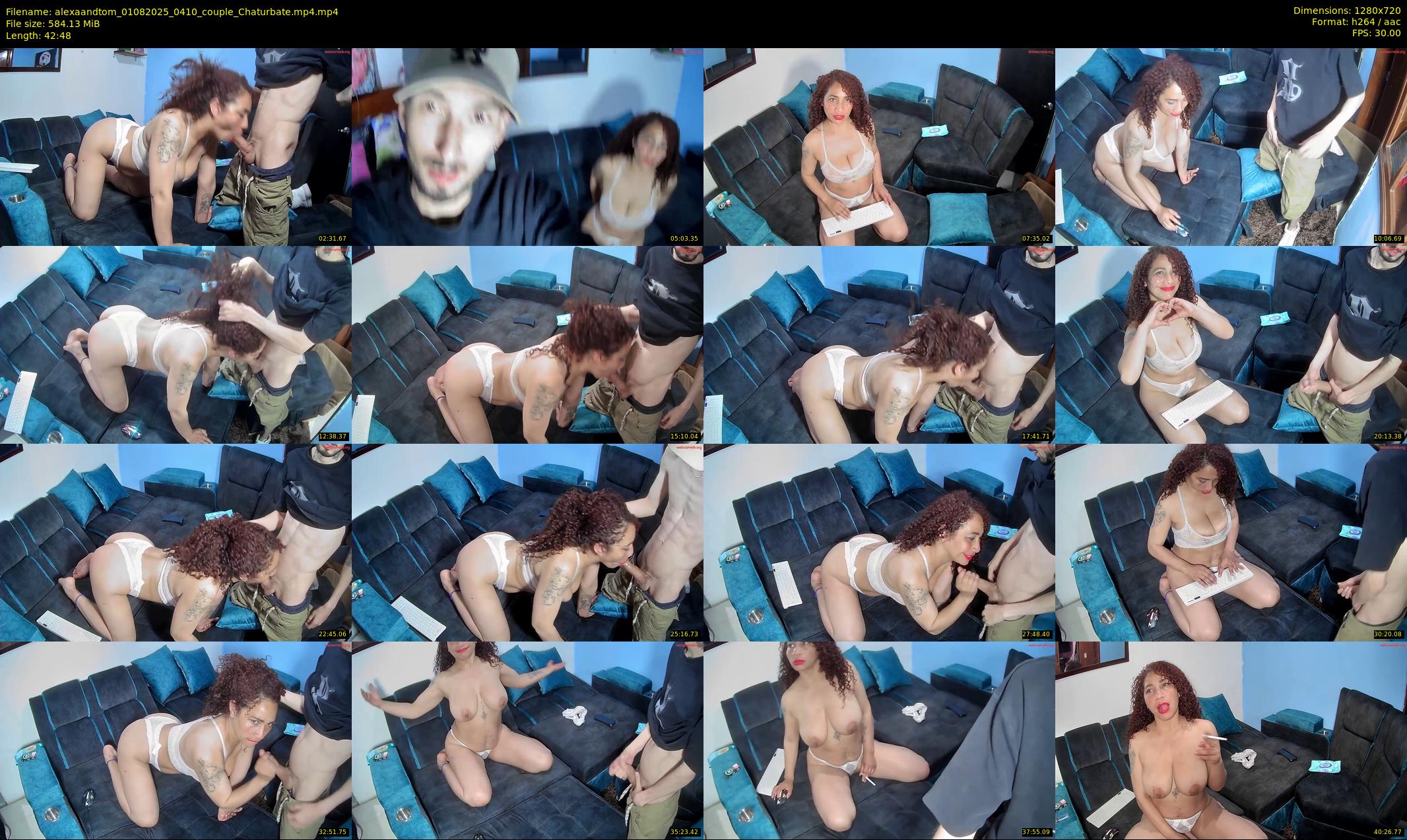 alexaandtom — 43 minute Chaturbate couple cam show recording, 720p, Aug 1, 2025