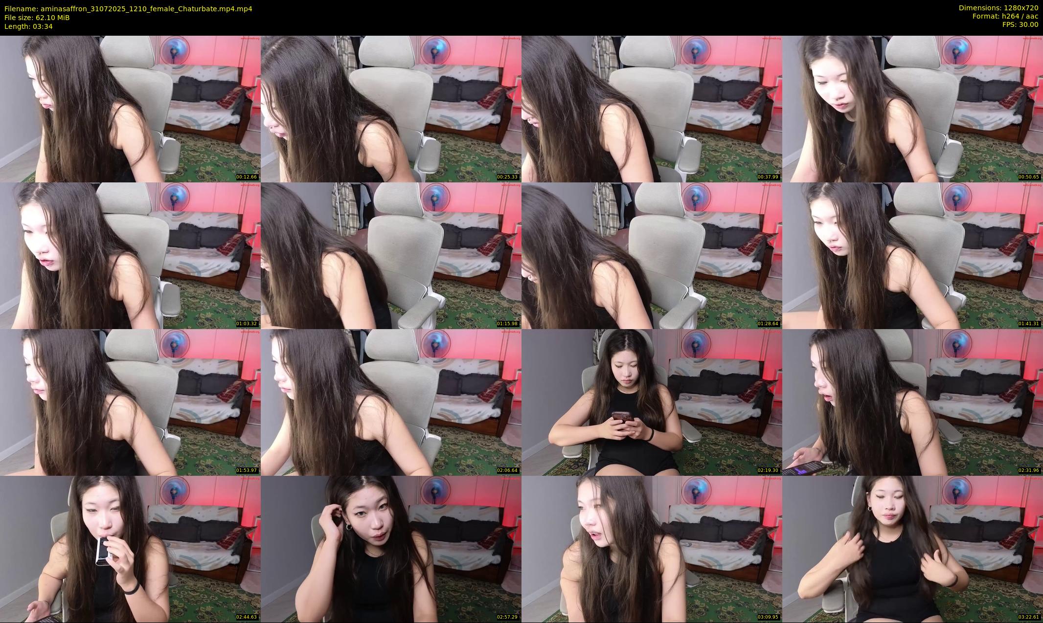 aminasaffron — 4 minute Chaturbate female cam show recording, 720p, Jul 31, 2025