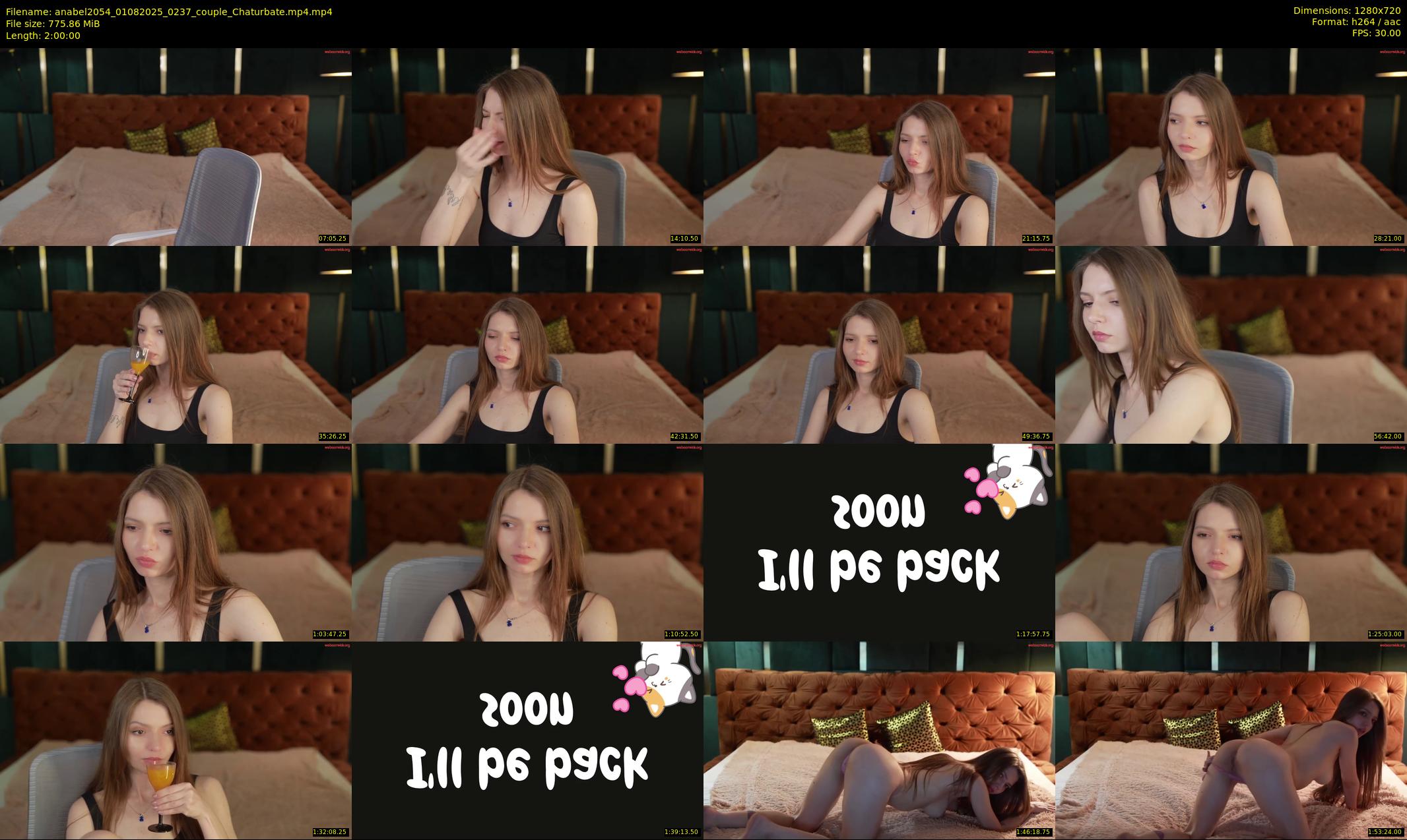 anabel2054 — 120 minute Chaturbate female cam show recording, 720p, Aug 1, 2025