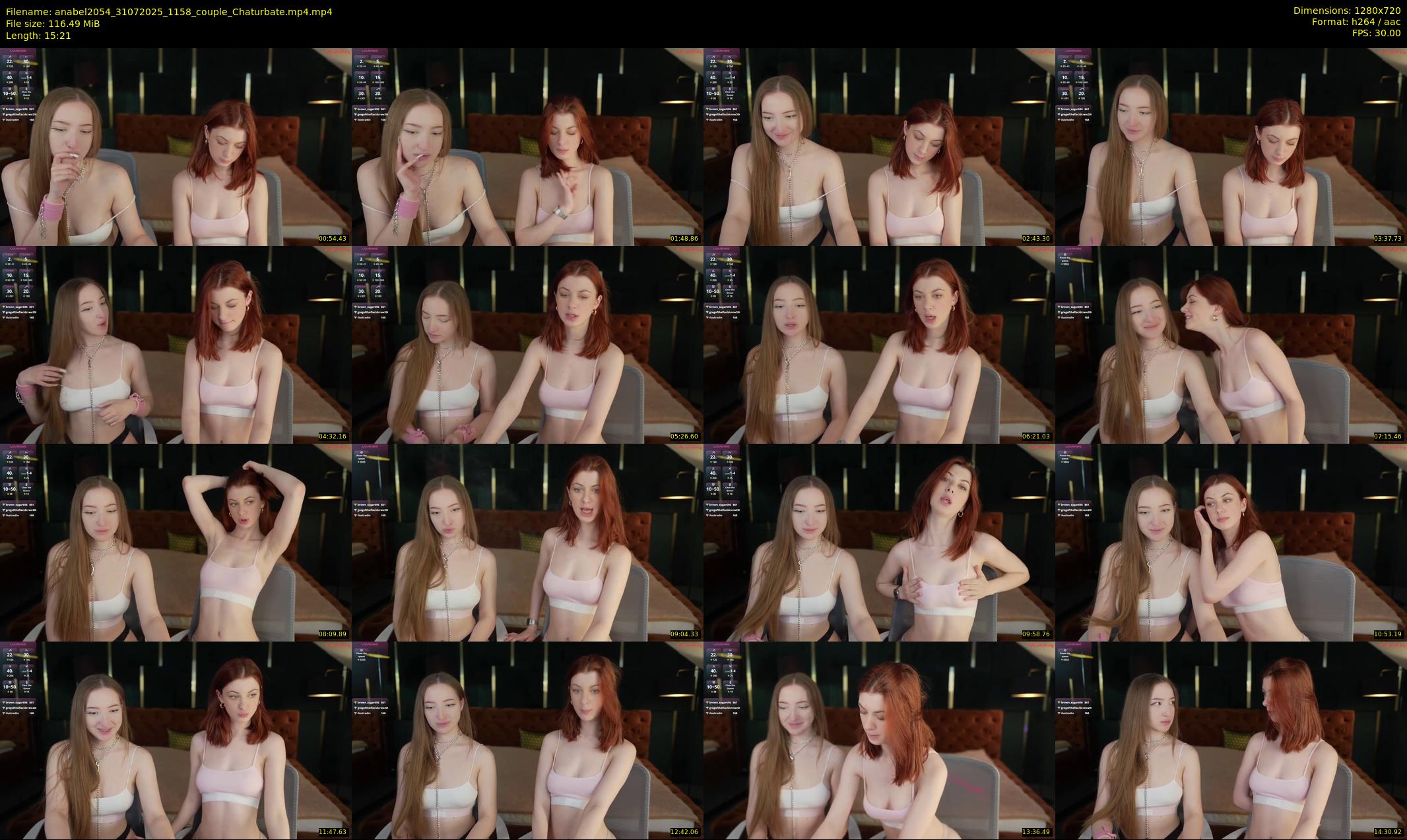 anabel2054 — 16 minute Chaturbate female cam show recording, 720p, Jul 31, 2025