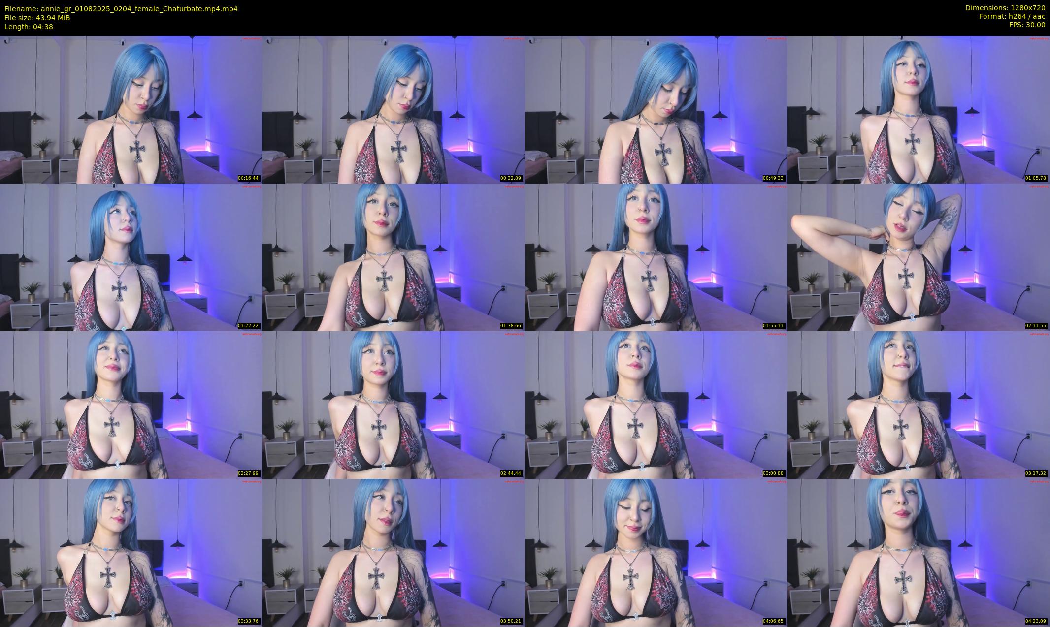 annie_gr — 5 minute Chaturbate female cam show recording, 720p, Aug 1, 2025