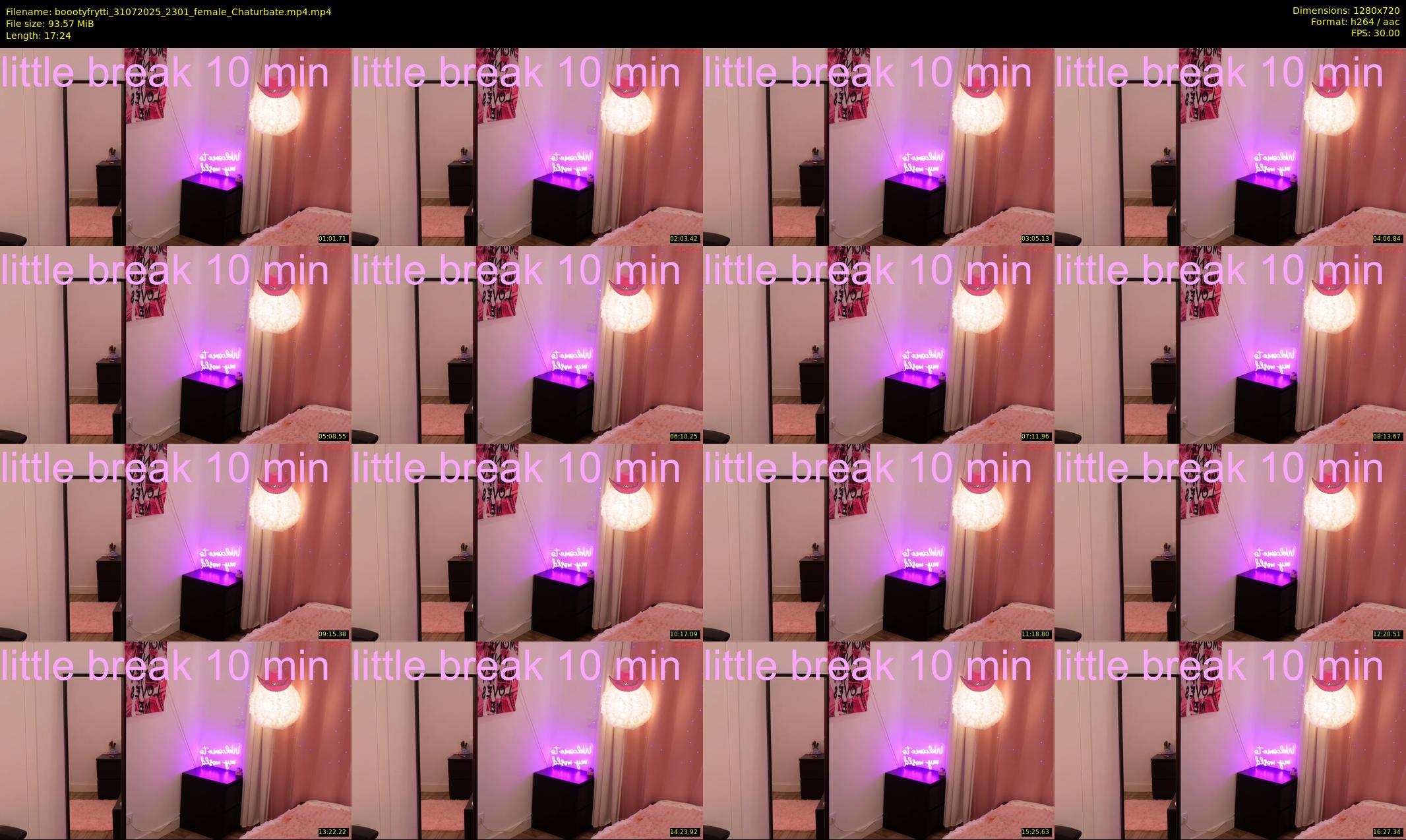 boootyfrytti — 18 minute Chaturbate female cam show recording, 720p, Jul 31, 2025