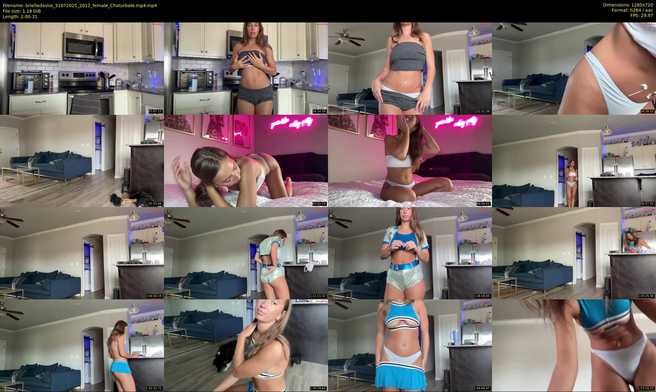 brielledaviss — 121 minute Chaturbate female cam show recording, 720p, Jul 31, 2025