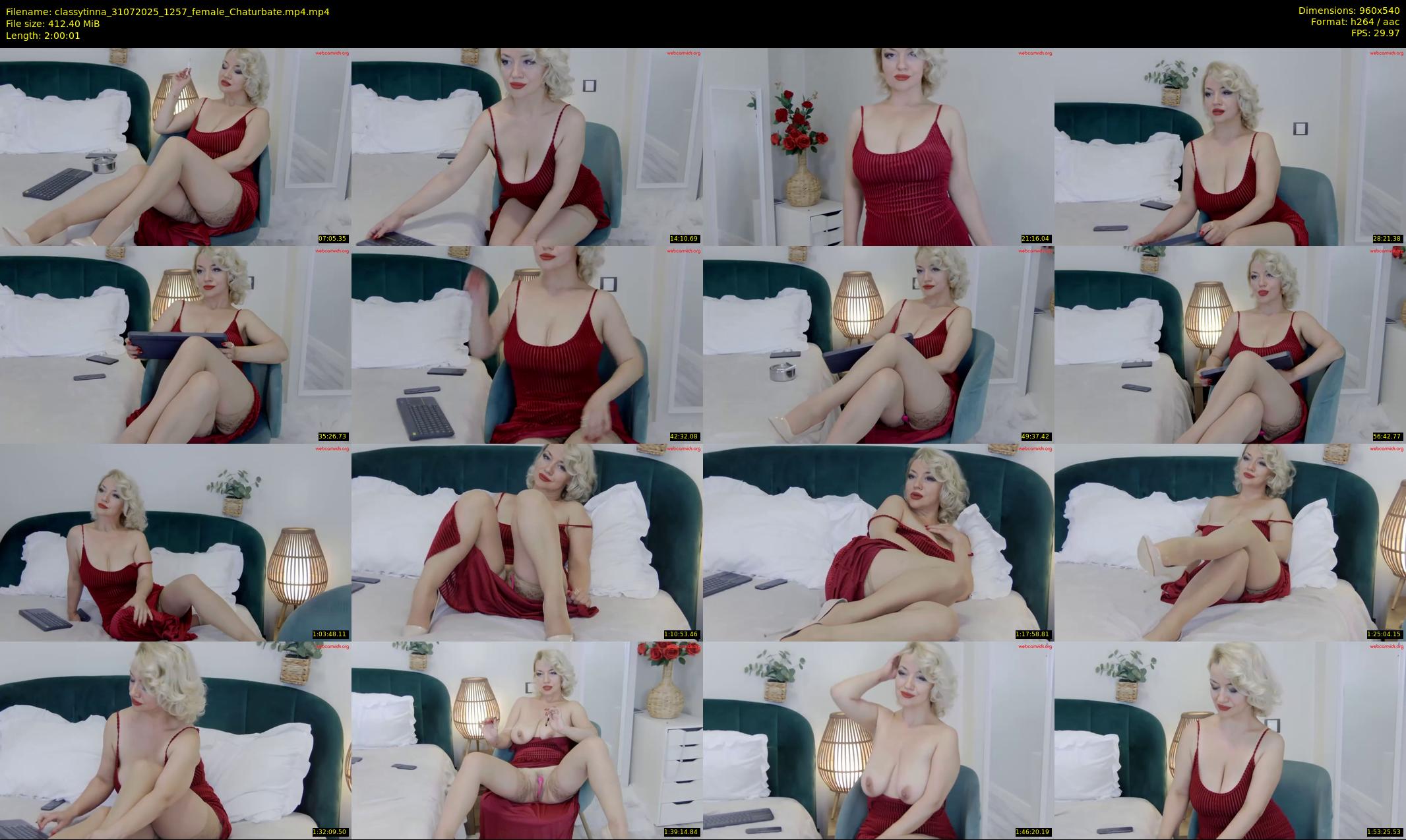 classytinna — 121 minute Chaturbate female cam show recording, 480p, Jul 31, 2025