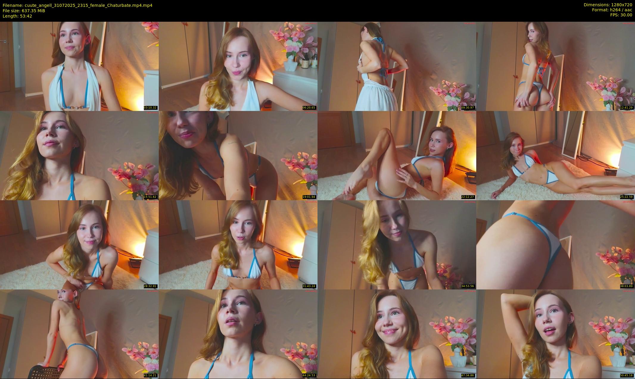 cuute_angell — 54 minute Chaturbate female cam show recording, 720p, Jul 31, 2025