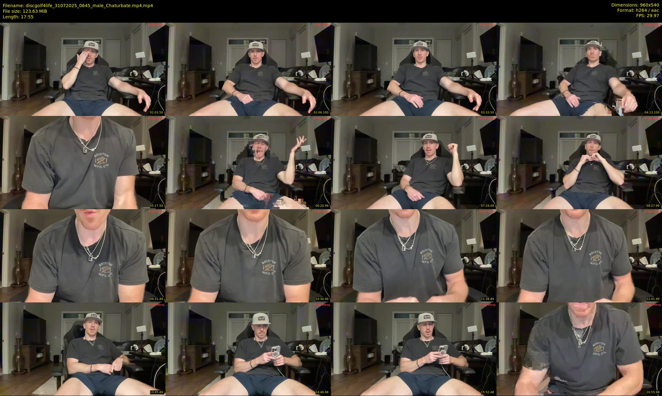 discgolf4life — 18 minute Chaturbate male cam show recording, 480p, Jul 31, 2025