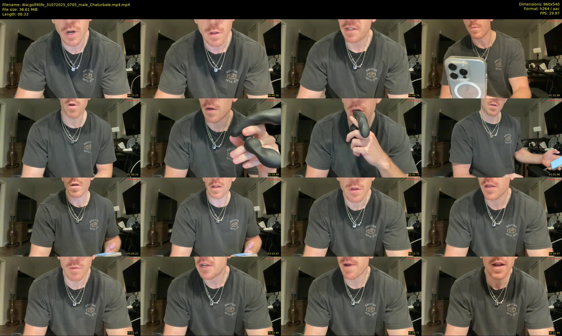 discgolf4life — 7 minute Chaturbate male cam show recording, 480p, Jul 31, 2025