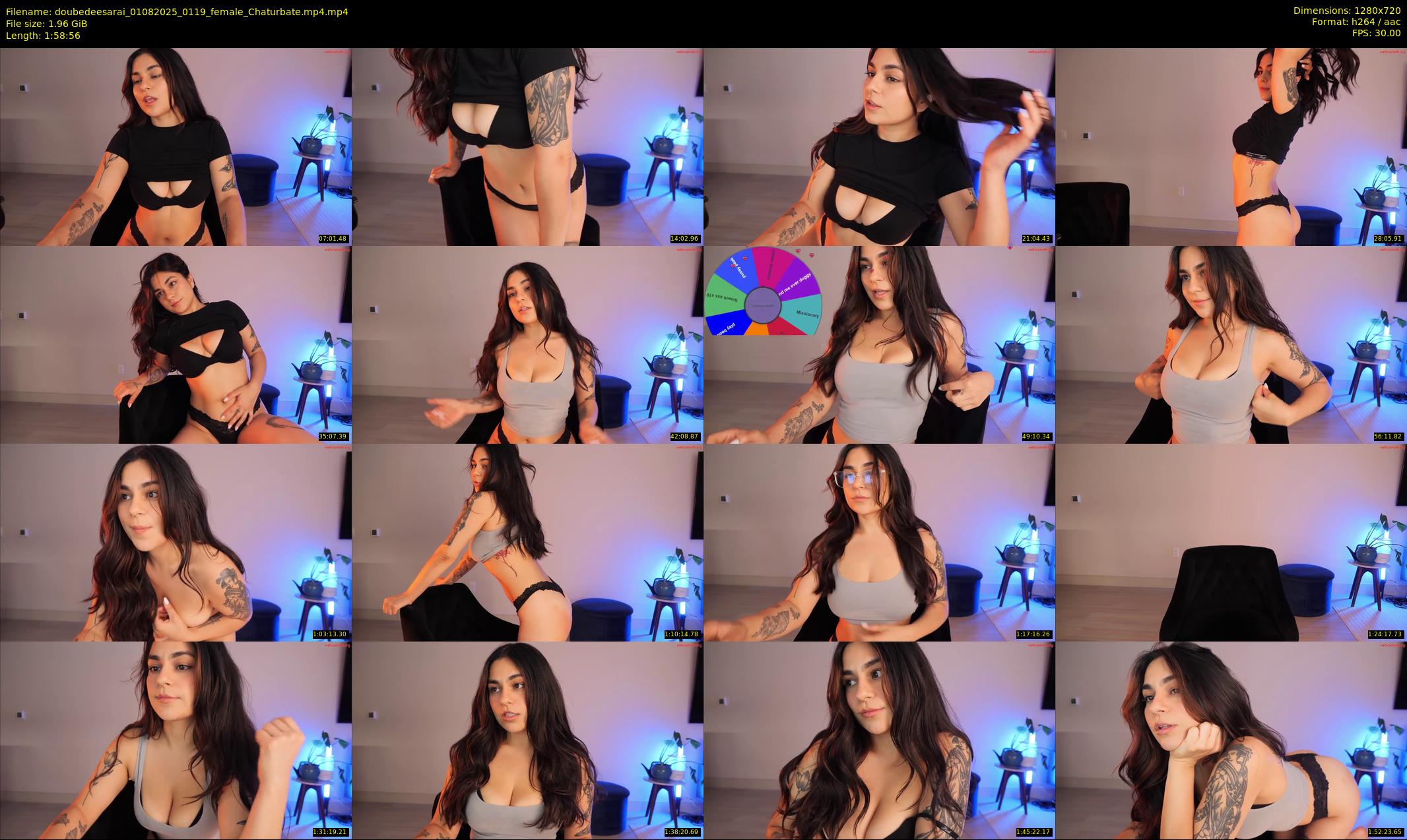 doubedeesarai — 119 minute Chaturbate female cam show recording, 720p, Aug 1, 2025