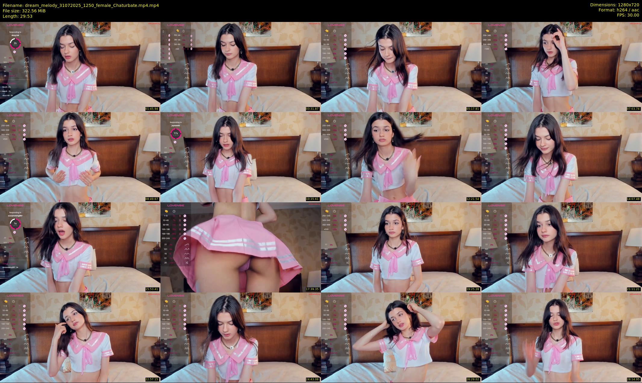 dream_melody — 30 minute Chaturbate female cam show recording, 720p, Jul 31, 2025