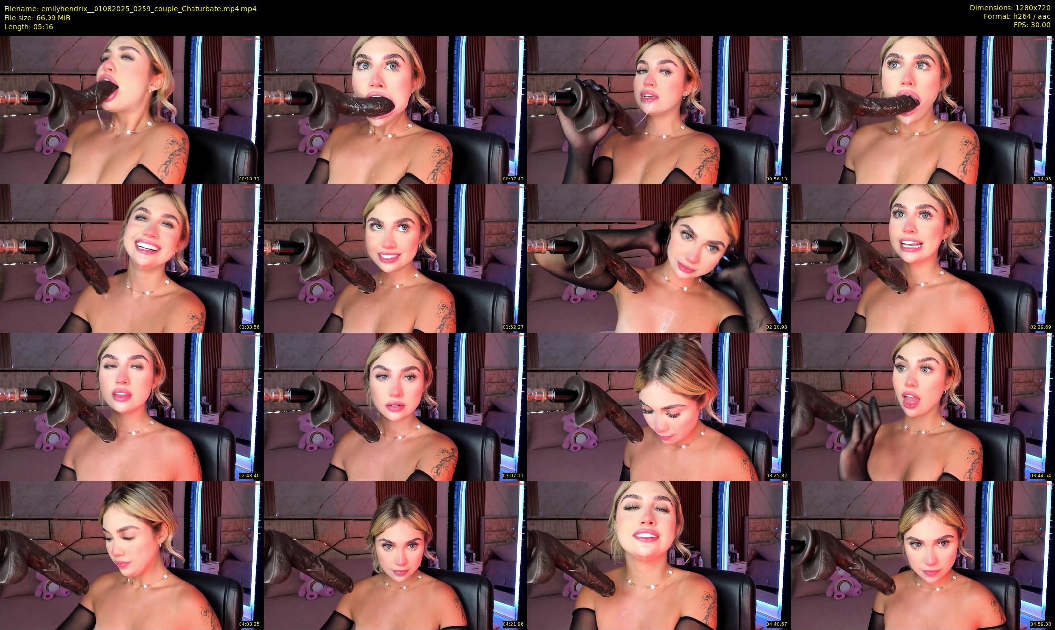 emilyhendrix_ — 6 minute Chaturbate couple cam show recording, 720p, Aug 1, 2025