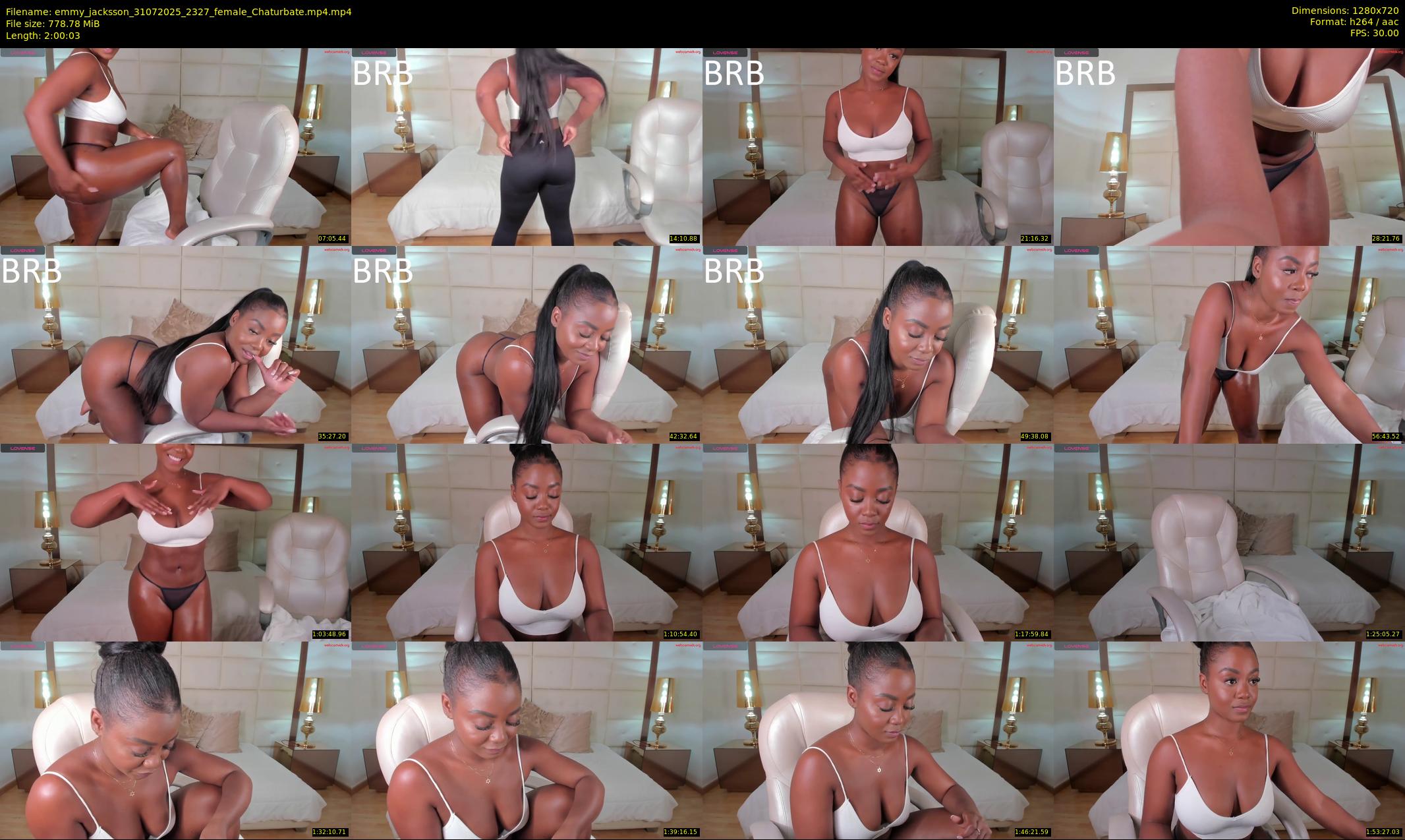 emmy_jacksson — 121 minute Chaturbate female cam show recording, 720p, Jul 31, 2025