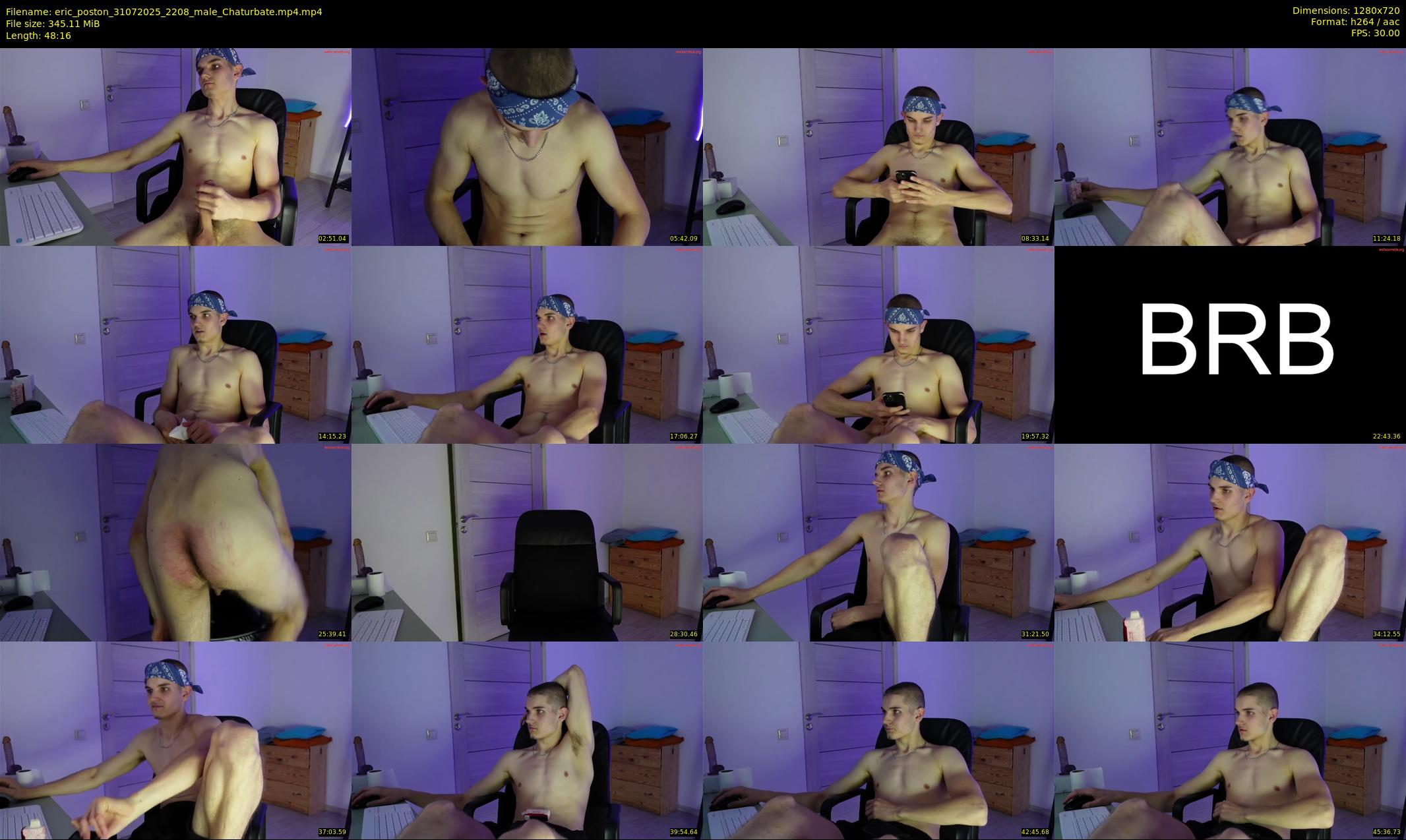 eric_poston — 49 minute Chaturbate male cam show recording, 720p, Jul 31, 2025