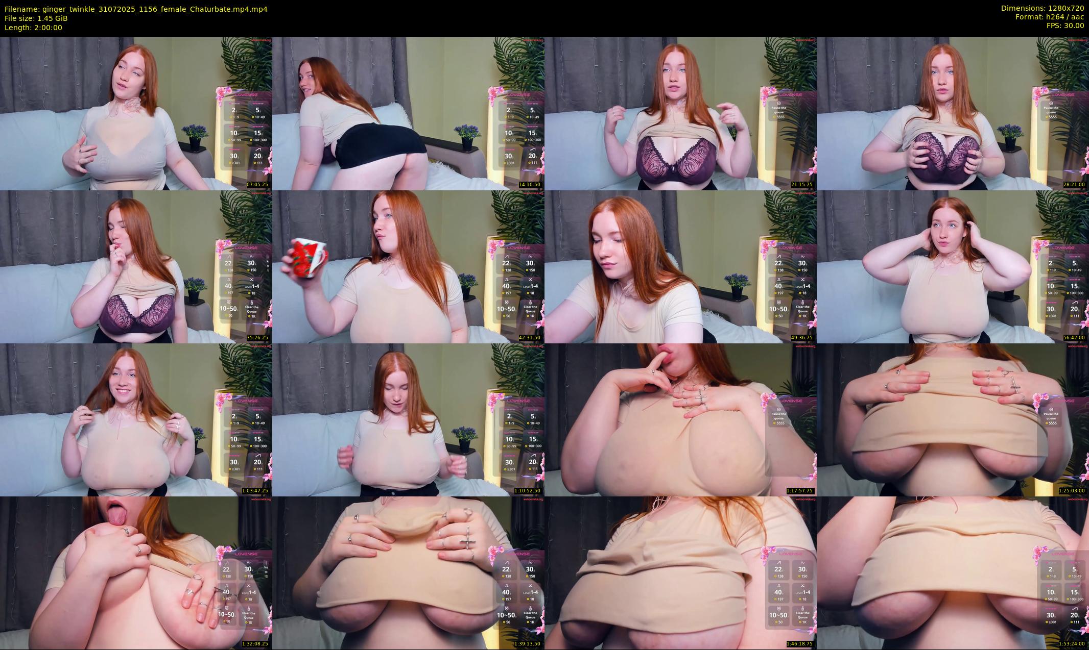 ginger_twinkle — 120 minute Chaturbate female cam show recording, 720p, Jul 31, 2025