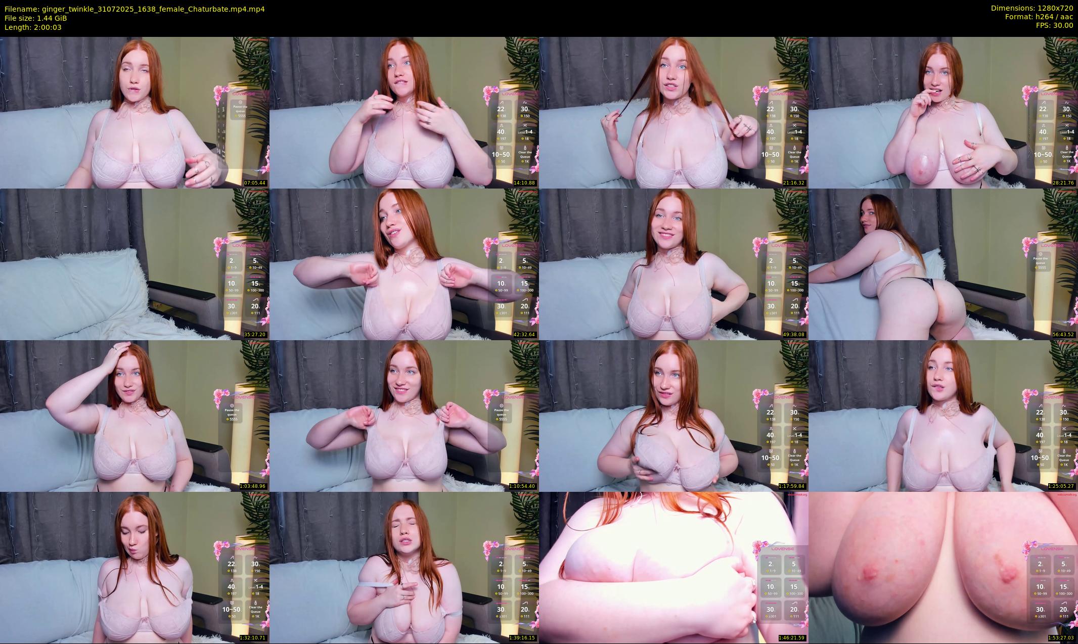 ginger_twinkle — 121 minute Chaturbate female cam show recording, 720p, Jul 31, 2025