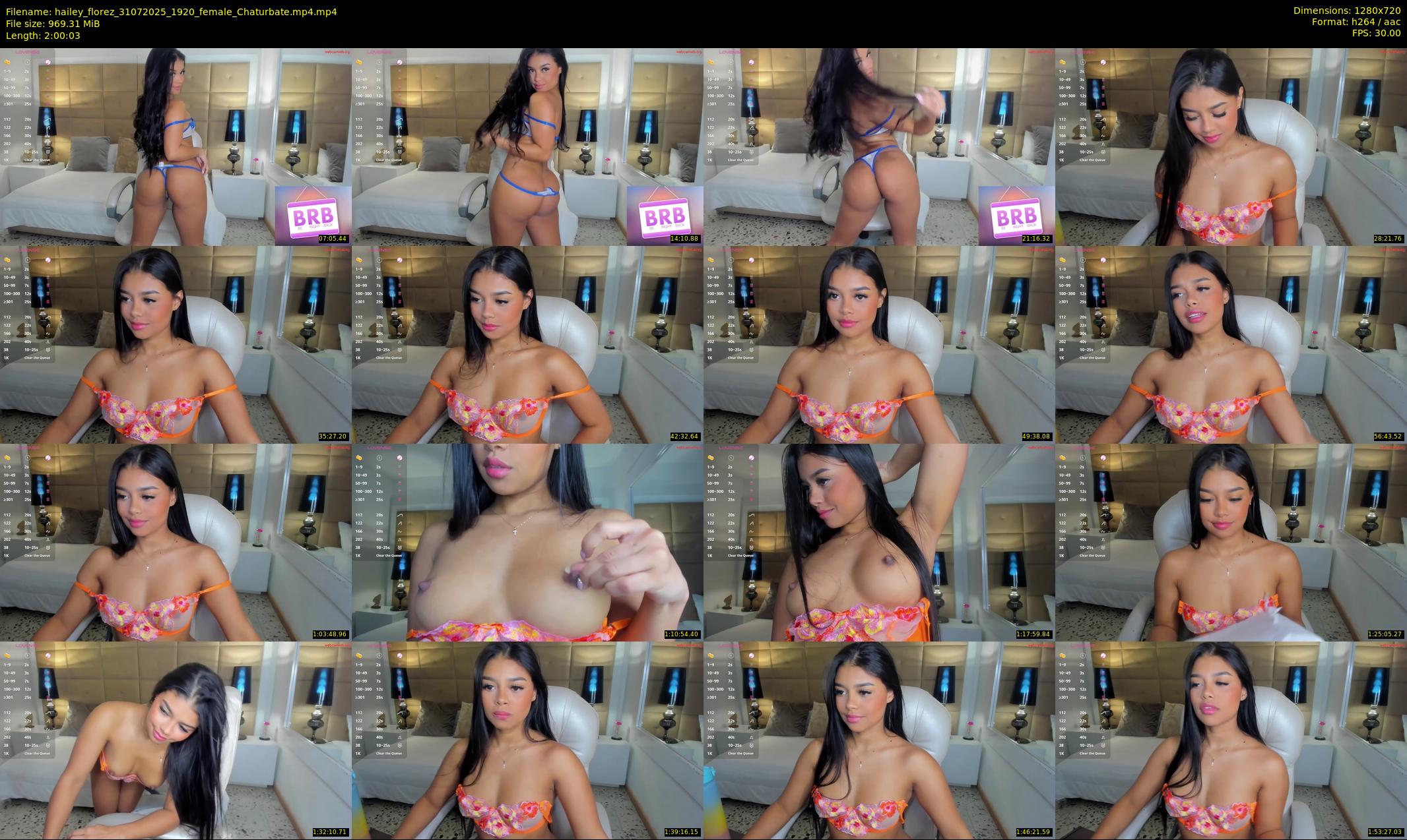 hailey_florez — 121 minute Chaturbate female cam show recording, 720p, Jul 31, 2025