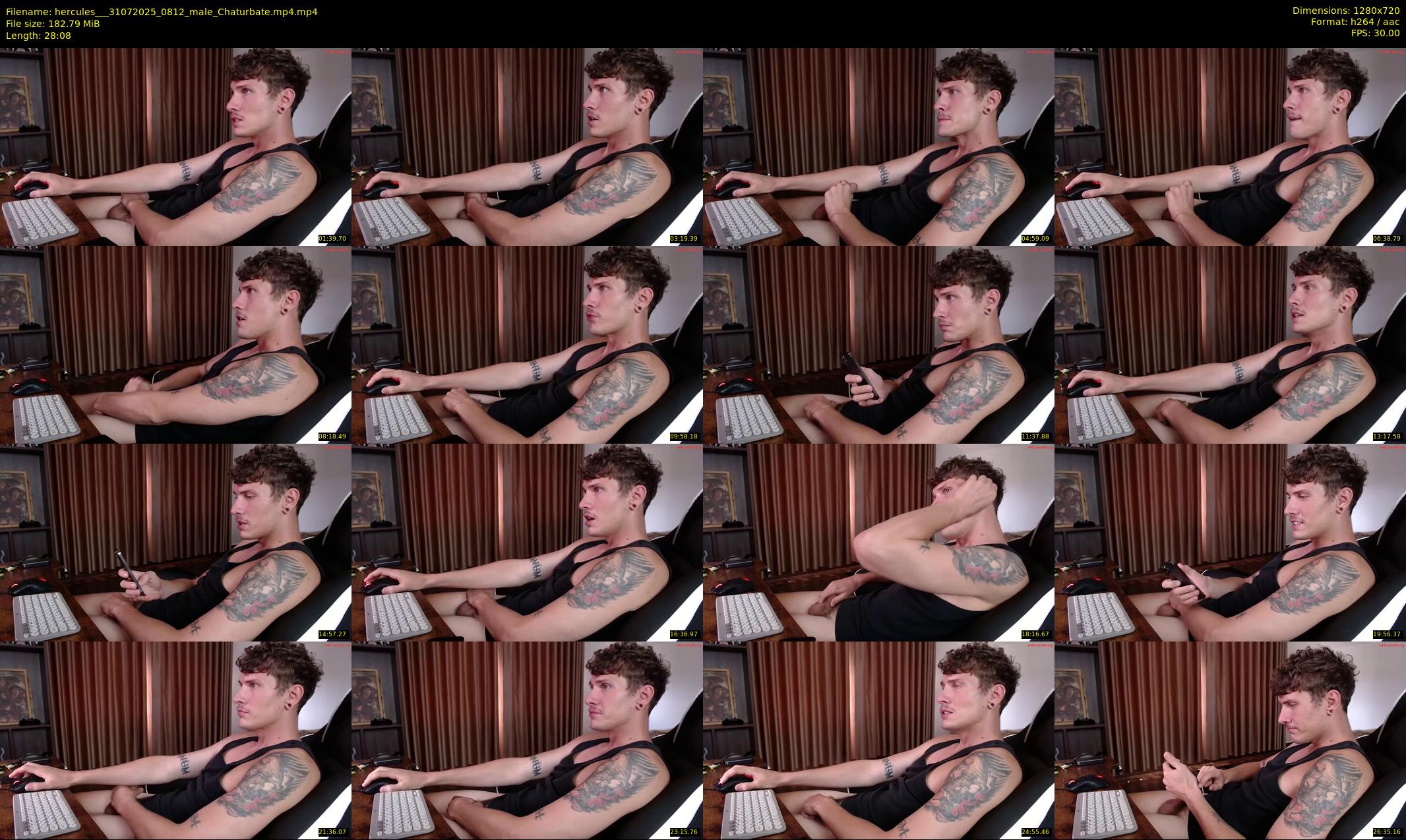 hercules__ — 29 minute Chaturbate male cam show recording, 720p, Jul 31, 2025