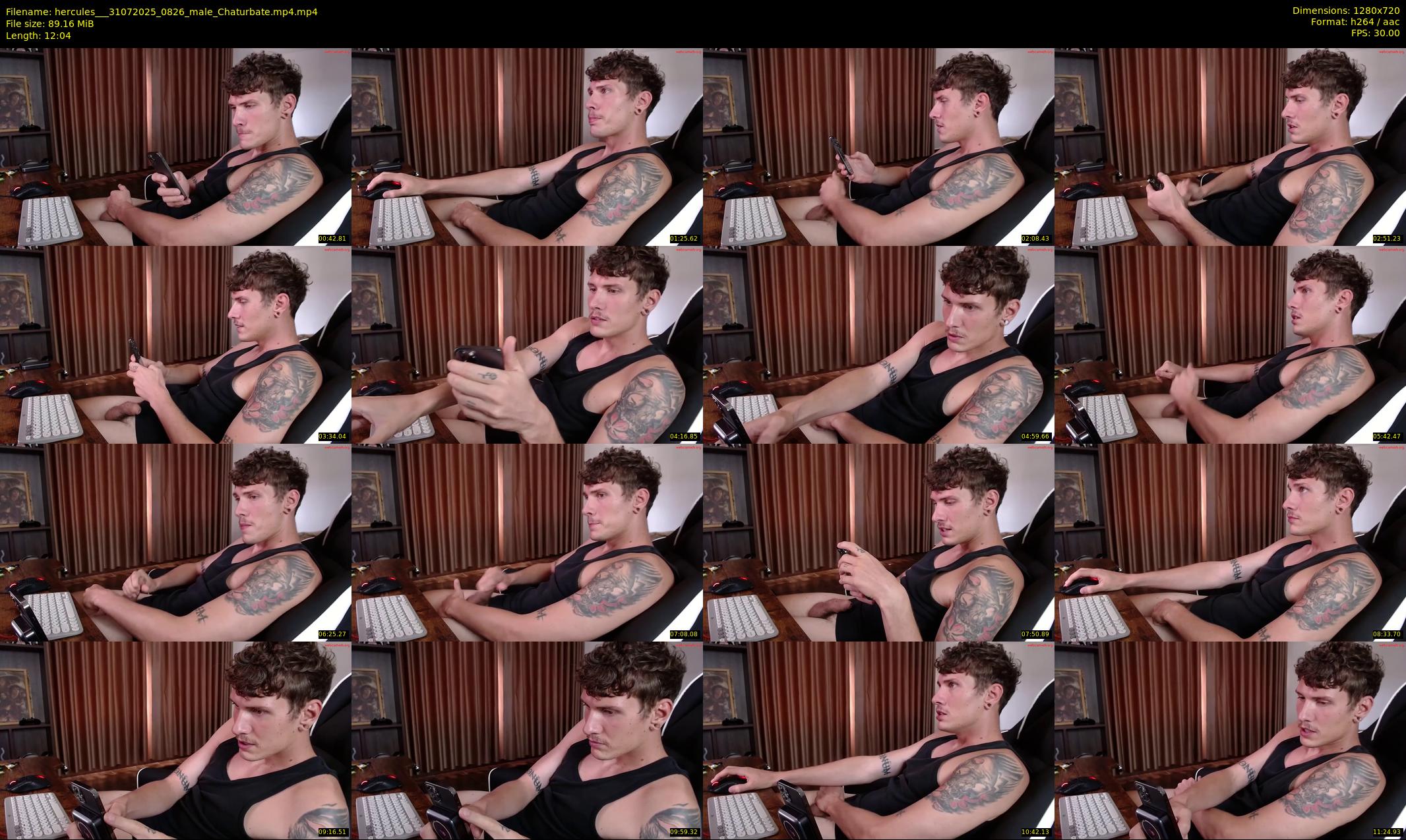 hercules__ — 13 minute Chaturbate male cam show recording, 720p, Jul 31, 2025