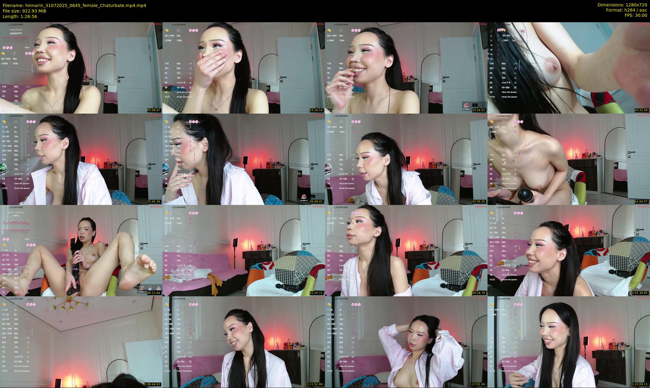 hinnarin — 87 minute Chaturbate female cam show recording, 720p, Jul 31, 2025